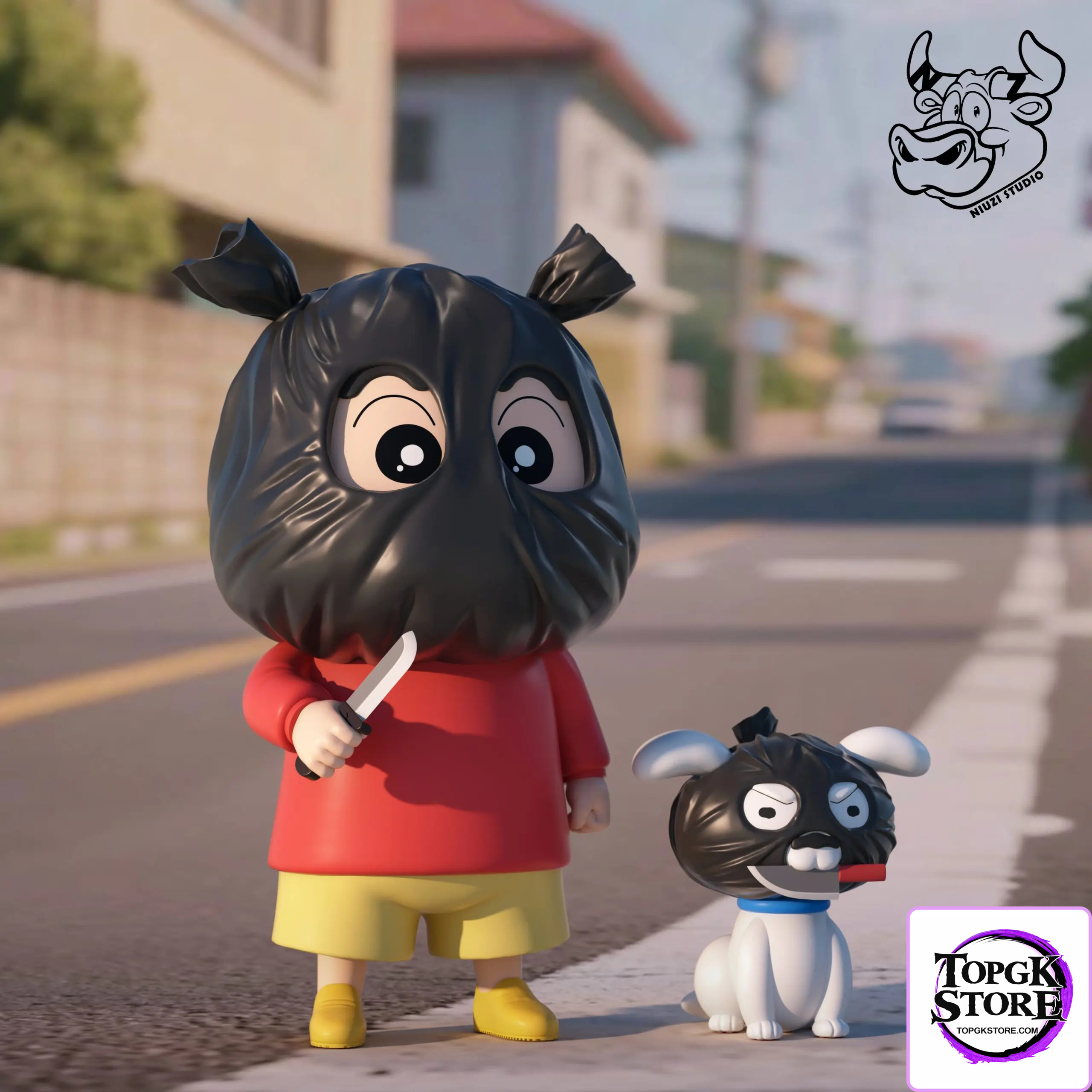 NIUZI Studio – Crayon Shin-chan Robbery Shinnosuke Nohara & Shiro - Photo 2 | TopGKStore