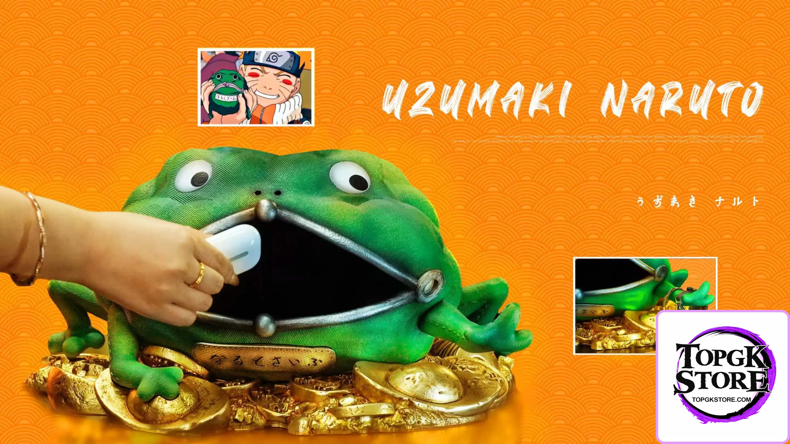 WASP Studio – Naruto Uzumaki Naruto Lucky Frog Wallet - Photo 3 | TopGKStore