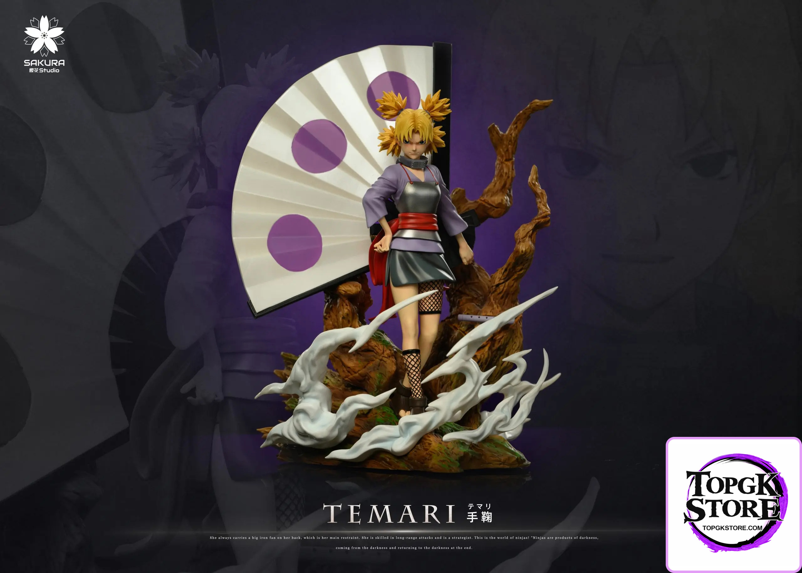 SAKURA Studio – Naruto Light Statue Resonance Series #14 Temari - Photo 1 | TopGKStore