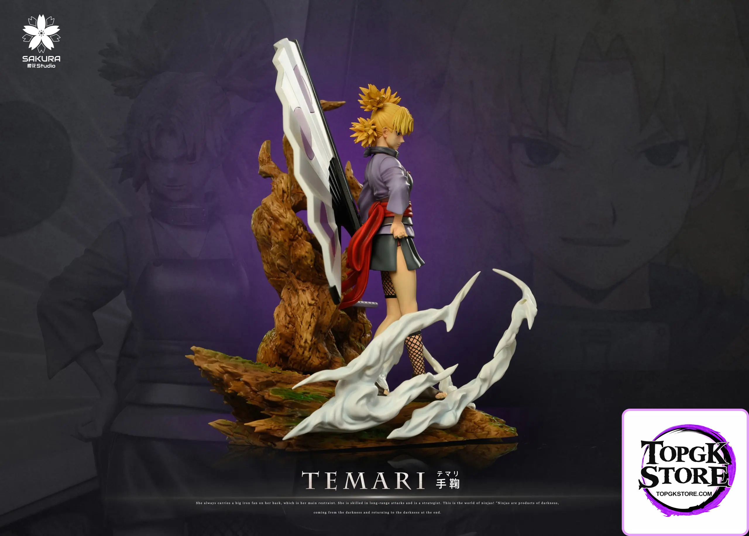SAKURA Studio – Naruto Light Statue Resonance Series #14 Temari - Photo 2 | TopGKStore