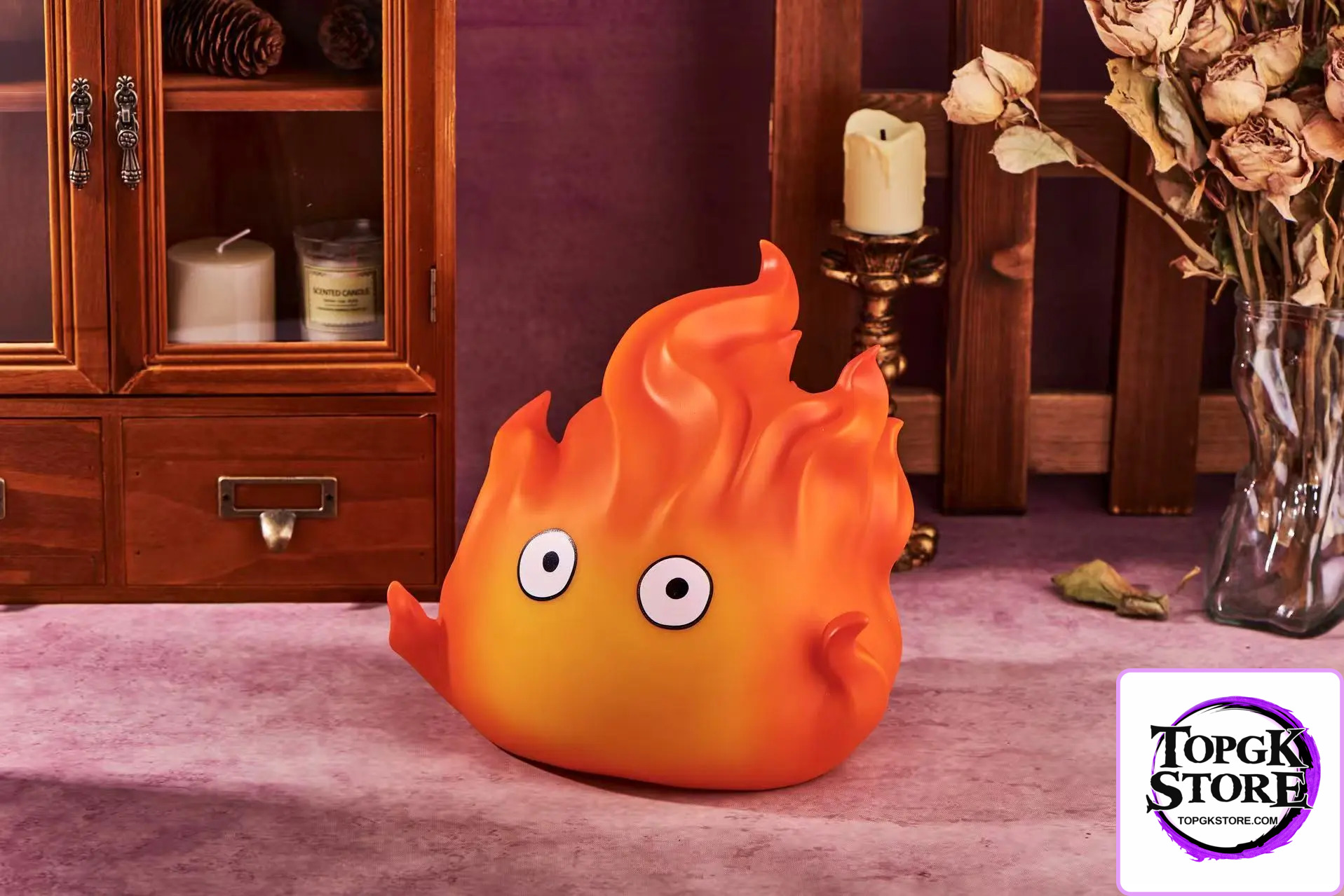 Hit Face Studio – Howl’s Moving Castle Calcifer Pat Light & Coin Bank - Photo 3 | TopGKStore