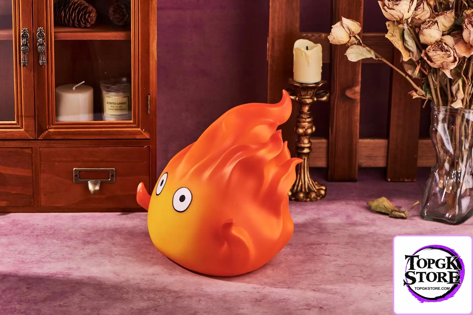Hit Face Studio – Howl’s Moving Castle Calcifer Pat Light & Coin Bank - Photo 4 | TopGKStore