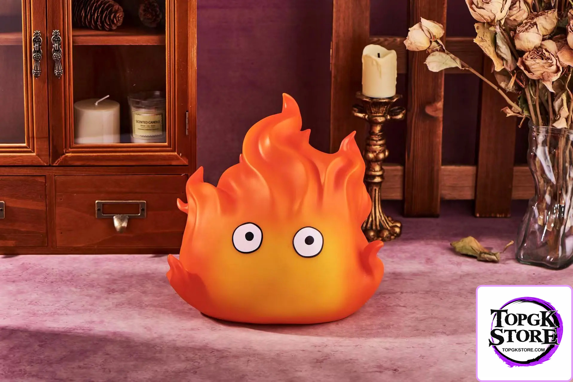 Hit Face Studio – Howl’s Moving Castle Calcifer Pat Light & Coin Bank - Photo 2 | TopGKStore