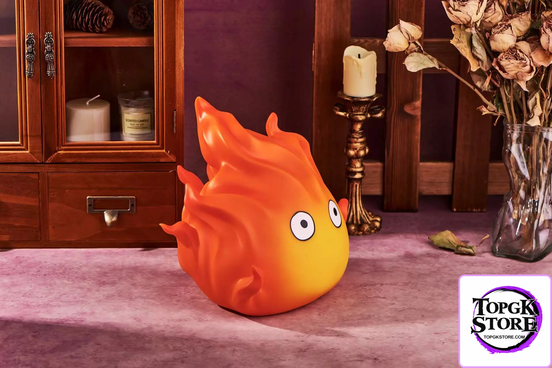 Hit Face Studio – Howl’s Moving Castle Calcifer Pat Light & Coin Bank - Photo 5 | TopGKStore