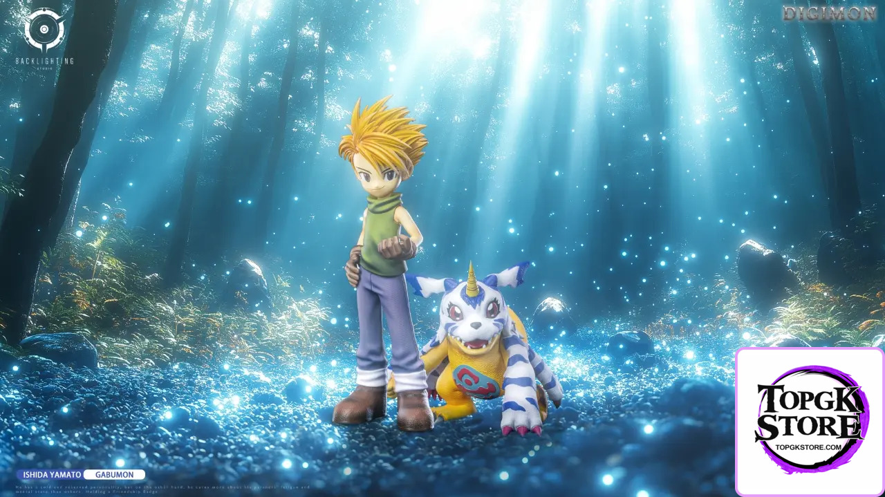 BACKLIGHTING Studio – Digimon Original Character Encyclopedia Resonance Series 01 Yamato & Gabumon - Photo 1 | TopG