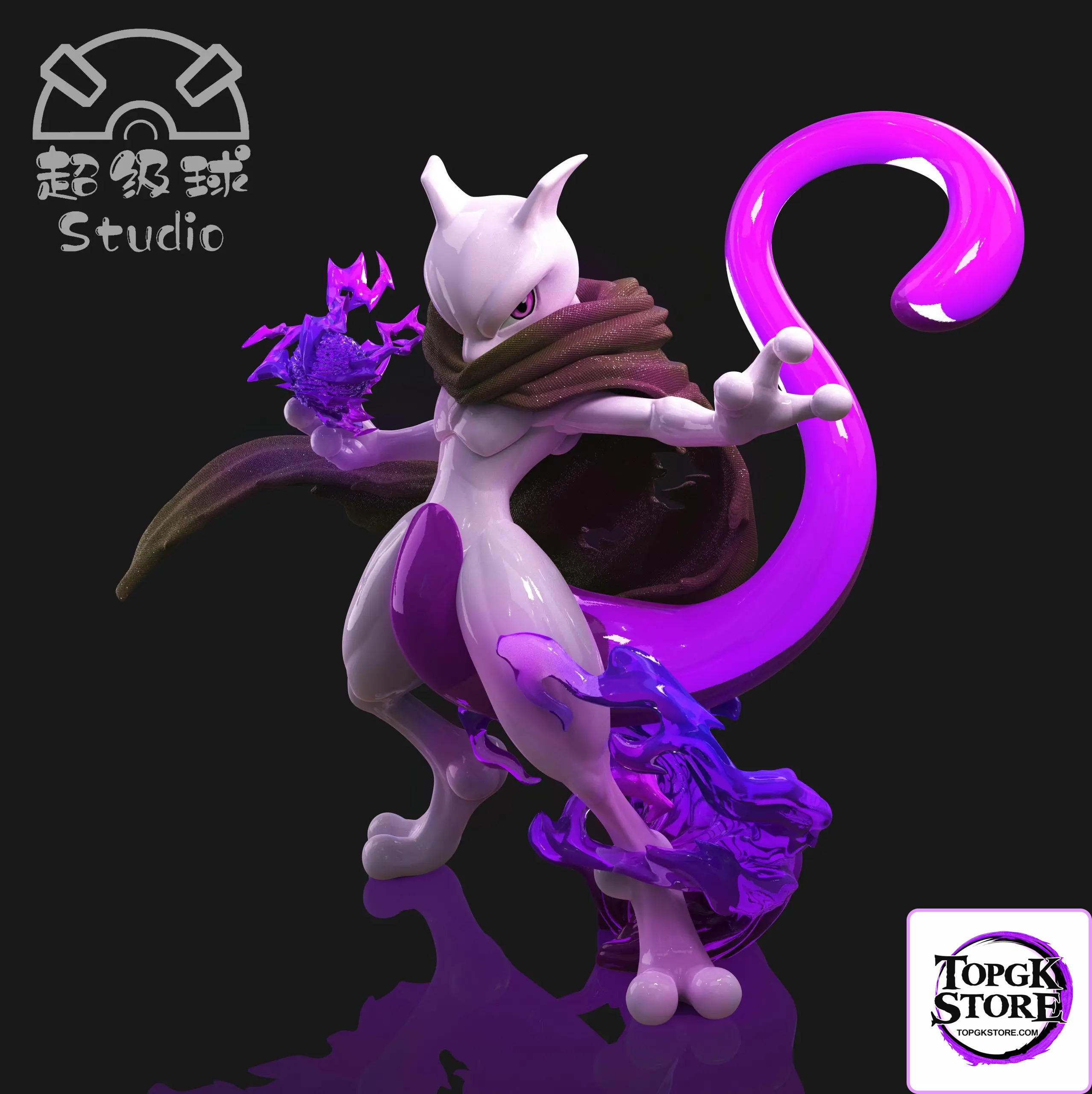 Chao Ji Qiu Studio – Pokémon 1/20 Scale Pokédex Series Cloaked Mewtwo - Photo 1 | TopGKStore