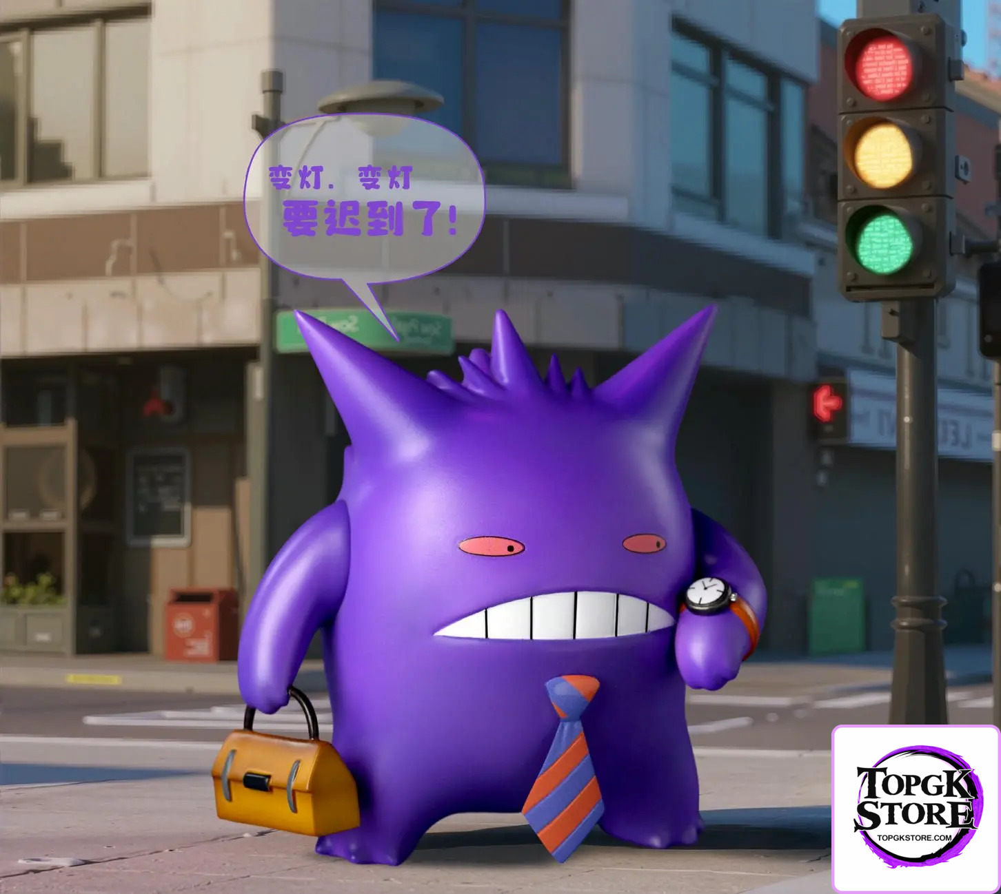 Siiri Studio – Pokémon Chibi Gengar At Work Desktop Collectible Figurine - Photo 1 | TopGKStore