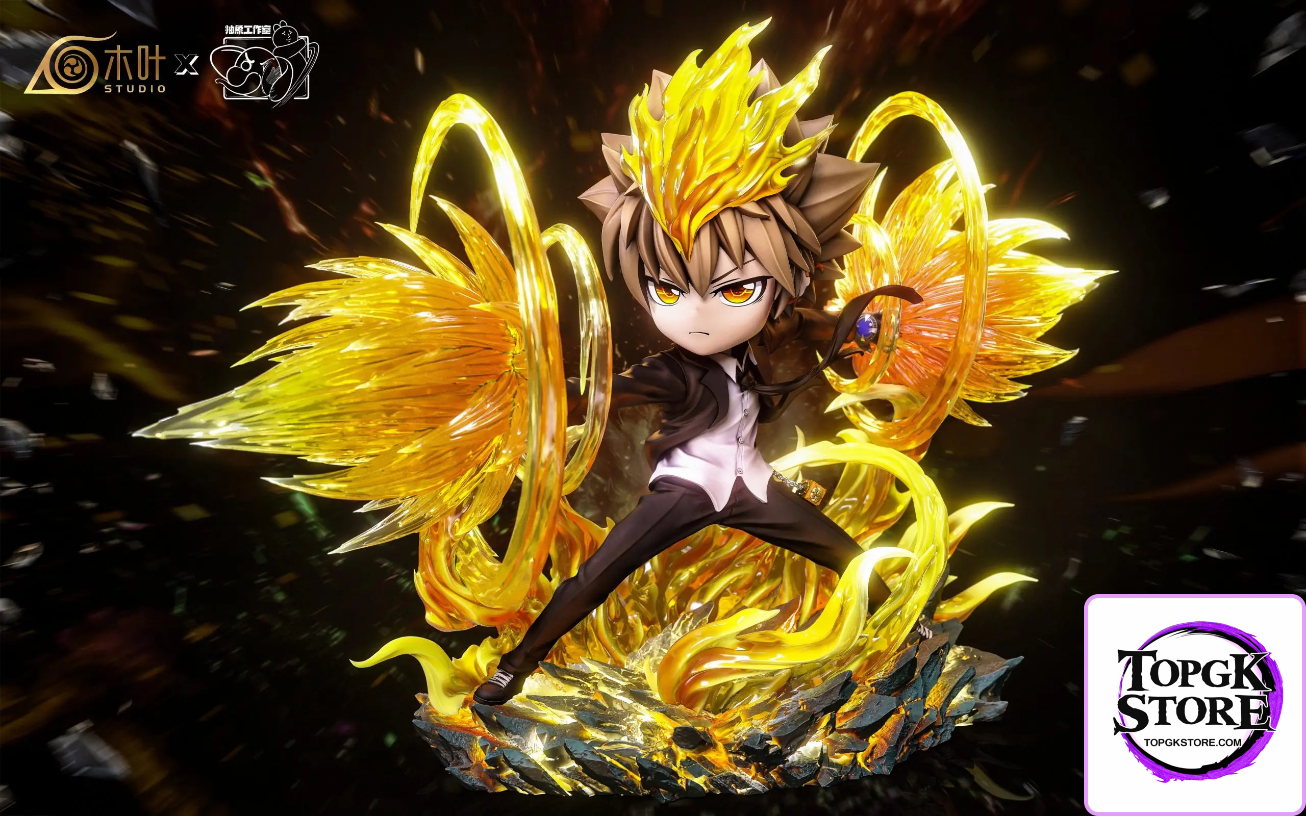 Konoha Studio & Chou Xiang Studio – Katekyo Hitman Reborn Tsunayoshi Sawada and Anya cos Tsunayoshi  X-Burner - Pho