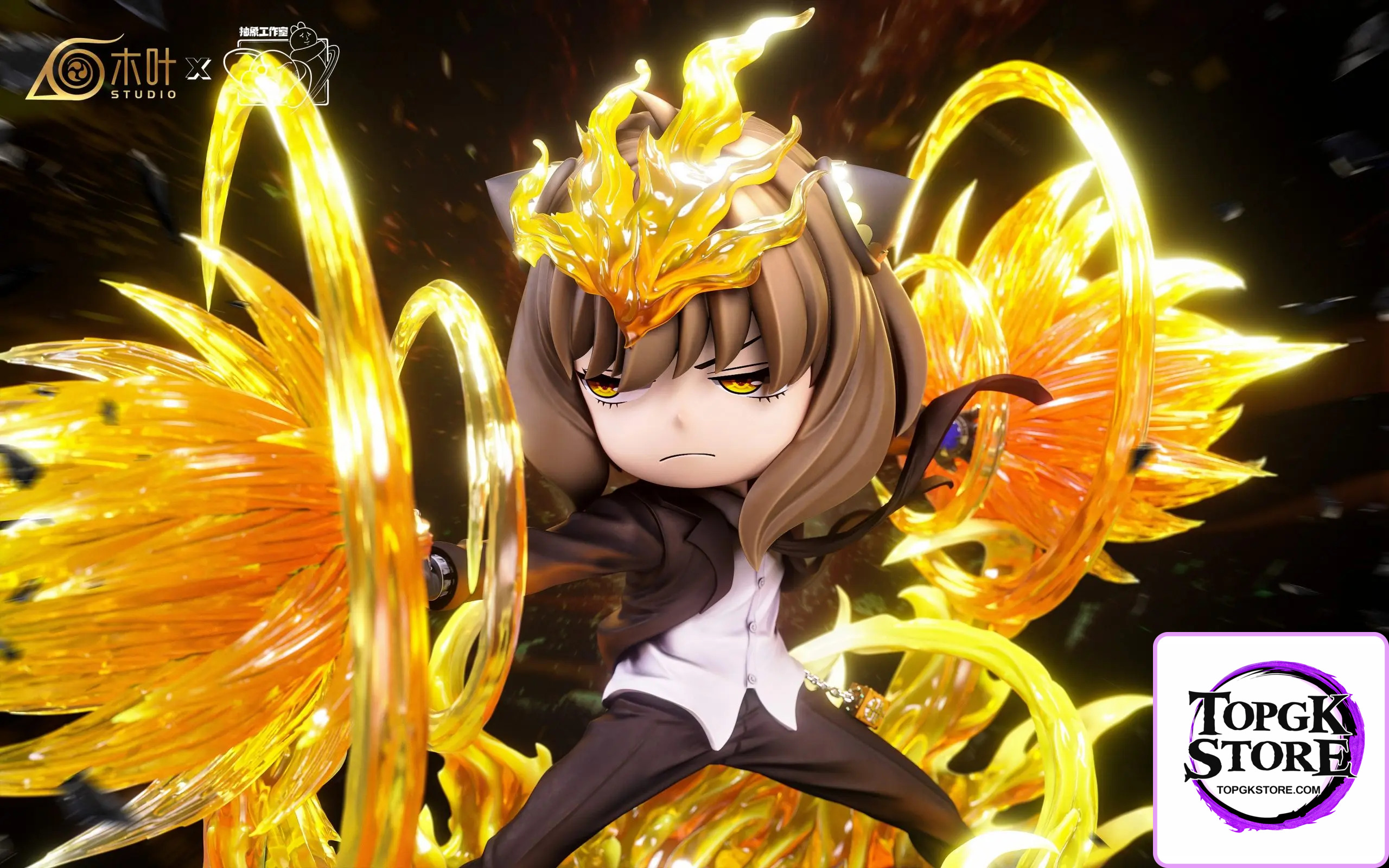 Konoha Studio & Chou Xiang Studio – Katekyo Hitman Reborn Tsunayoshi Sawada and Anya cos Tsunayoshi X-Burner - Pho