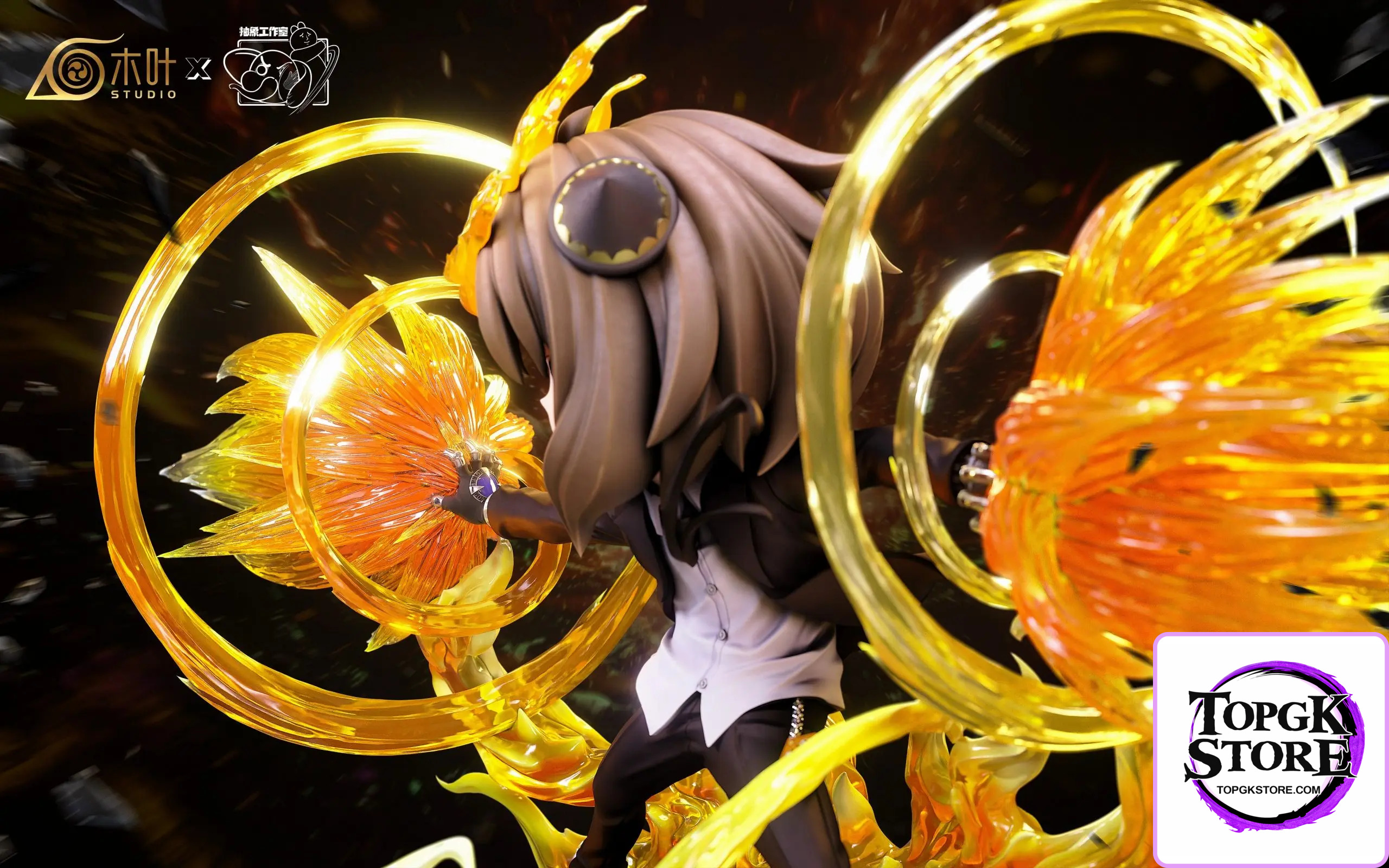 Konoha Studio & Chou Xiang Studio – Katekyo Hitman Reborn Tsunayoshi Sawada and Anya cos Tsunayoshi X-Burner - Pho