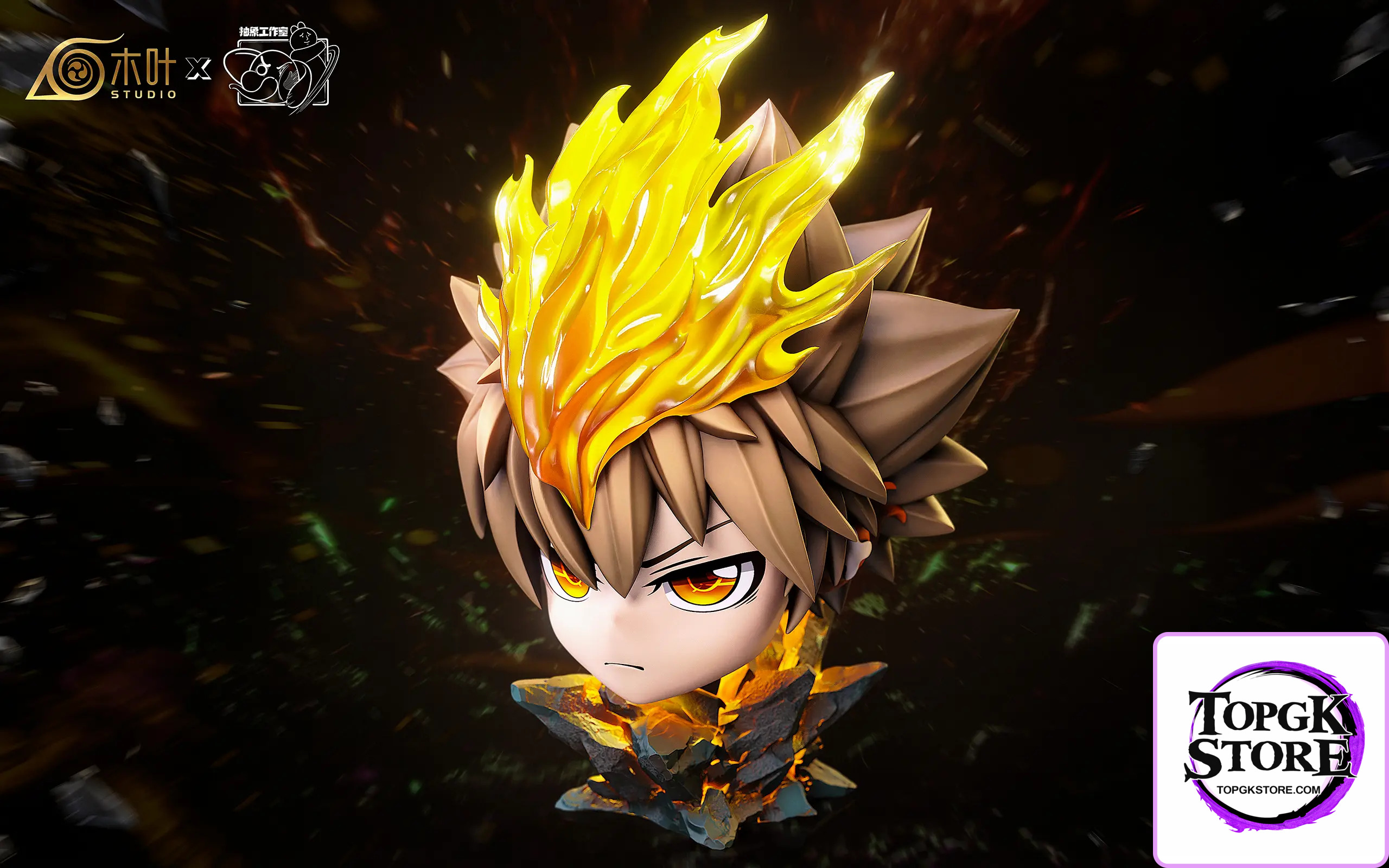 Konoha Studio & Chou Xiang Studio – Katekyo Hitman Reborn Tsunayoshi Sawada and Anya cos Tsunayoshi X-Burner - Pho