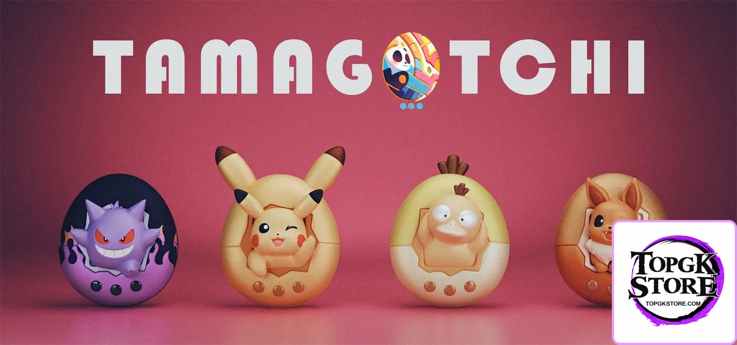 TAMAGO Studio – Pokémon Tamagotchi Pikachu & Gengar & Psyduck & Eevee - Photo 5 | TopGKStore