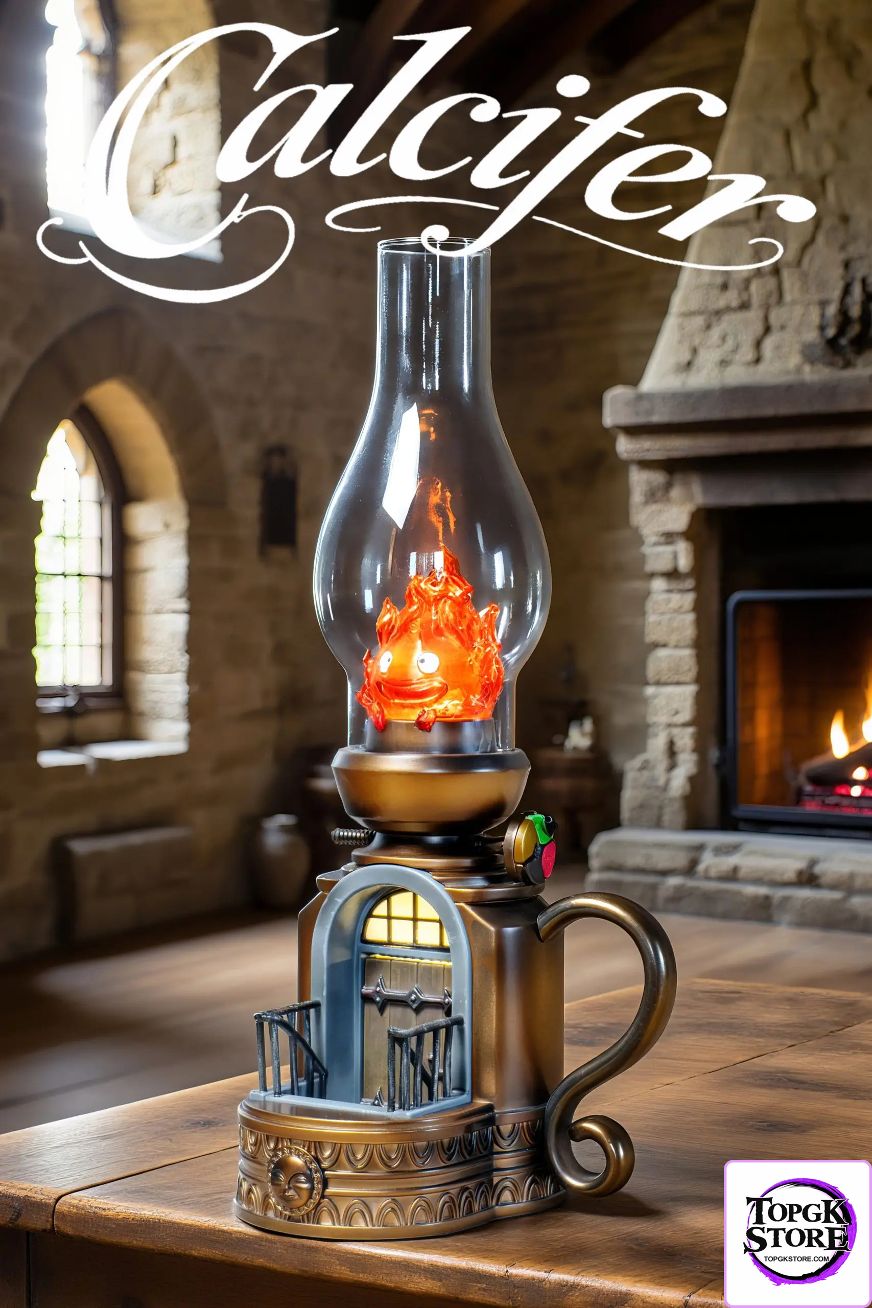 NINETY SEVEN Studio – Howl’s Moving Castle Retro Table Lamp CALCIFER - Photo 5 | TopGKStore