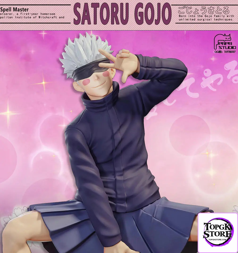 PRPR Studio – Jujutsu Kaisen Funny Series #2 Satoru Gojo in a JK Skirt Iconic Anime Scene - Photo 2 | TopGKStore