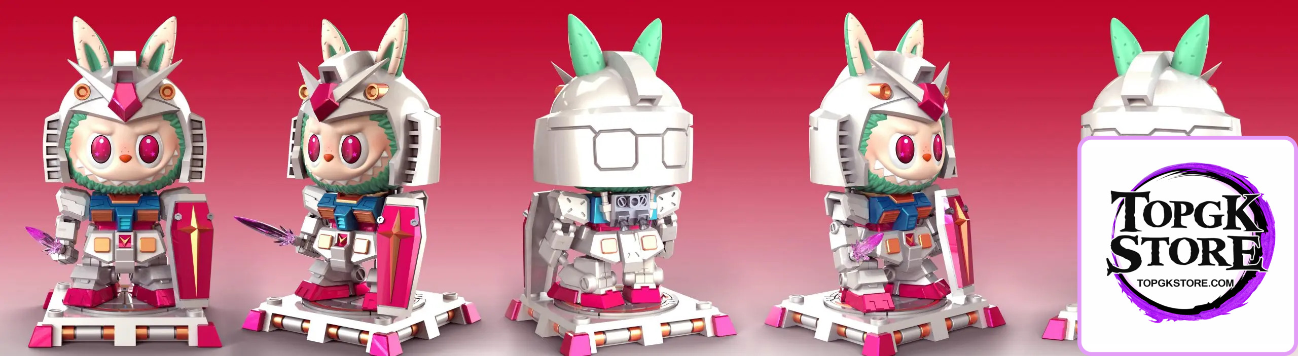 KOK Studio – Labubu BUBU Series #4 Labubu cos Gundam - Photo 3 | TopGKStore