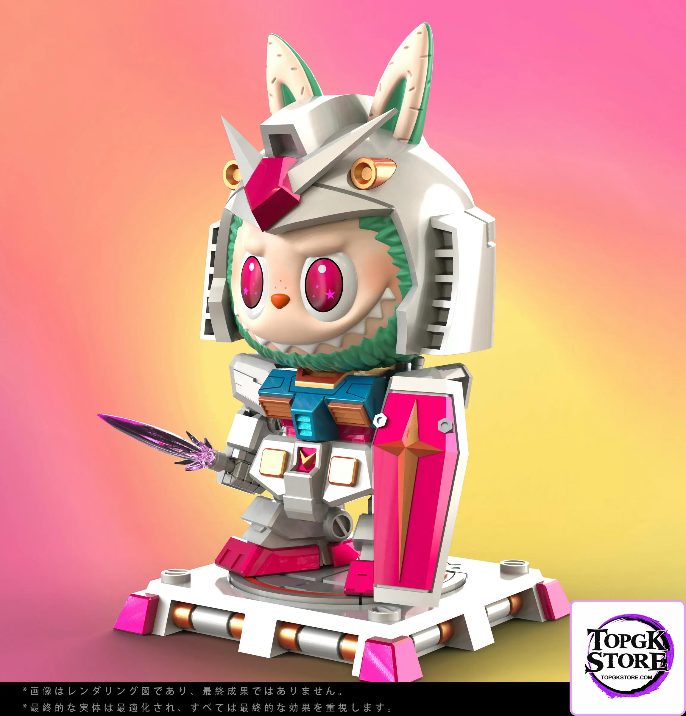 KOK Studio – Labubu BUBU Series #4 Labubu cos Gundam - Photo 2 | TopGKStore