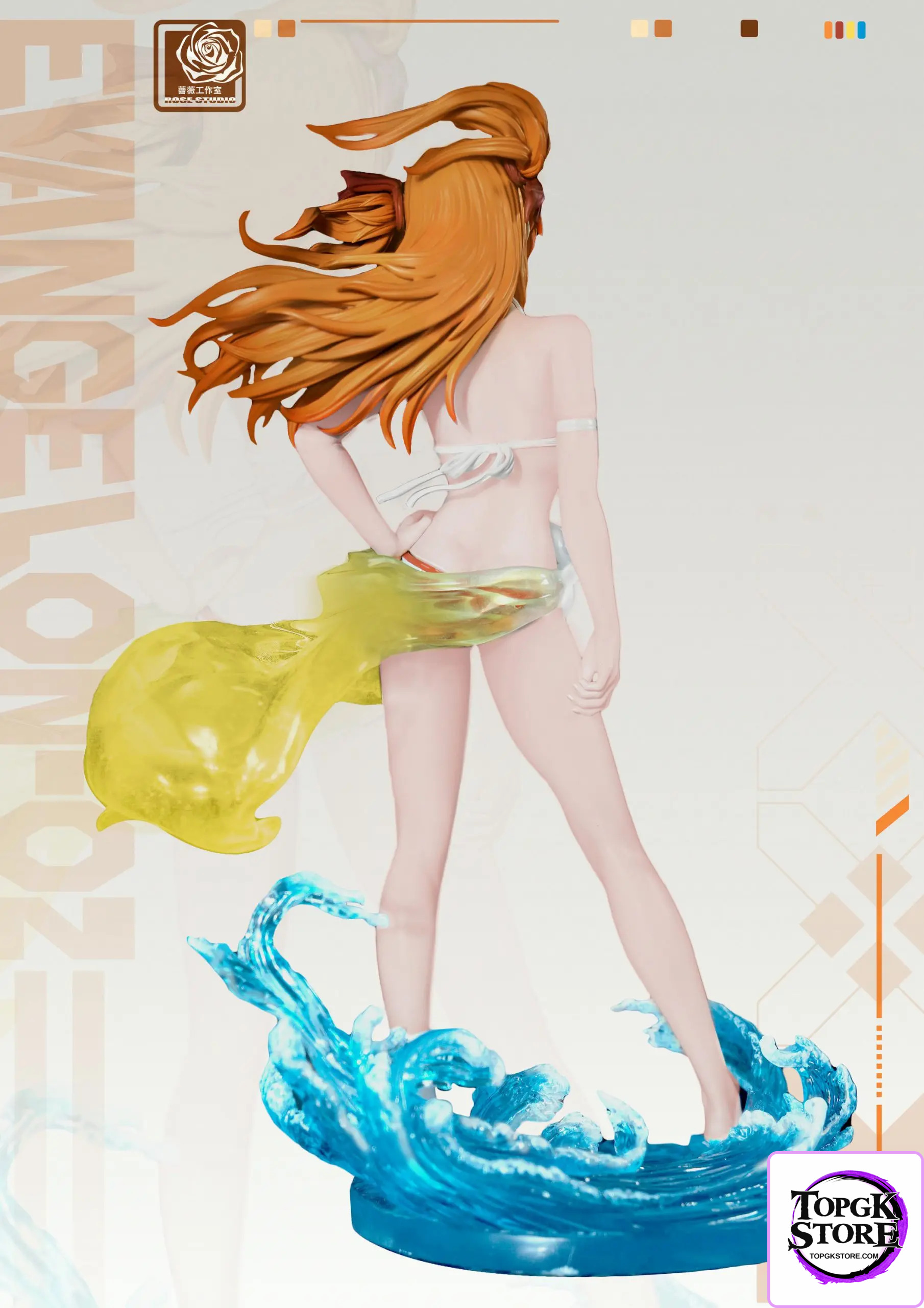Rose Studio – Neon Genesis Evangelion Eva Summer Resonance Series Asuka Swimsuit - Photo 3 | TopGKStore