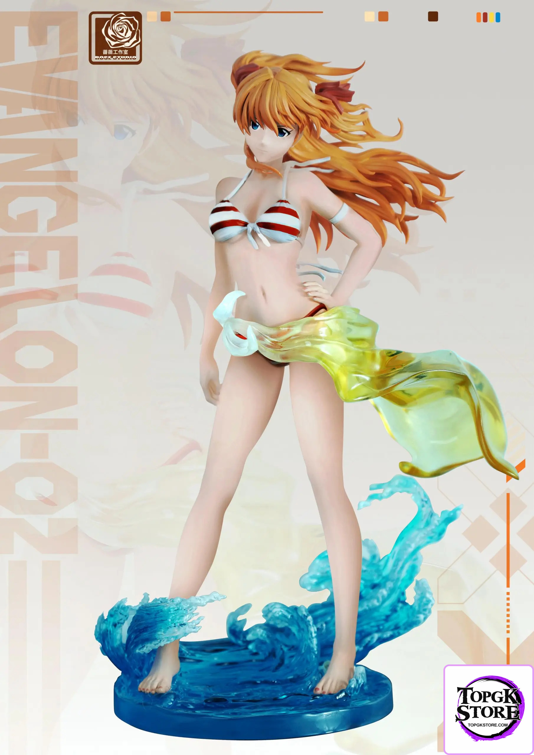 Rose Studio – Neon Genesis Evangelion Eva Summer Resonance Series Asuka Swimsuit - Photo 1 | TopGKStore