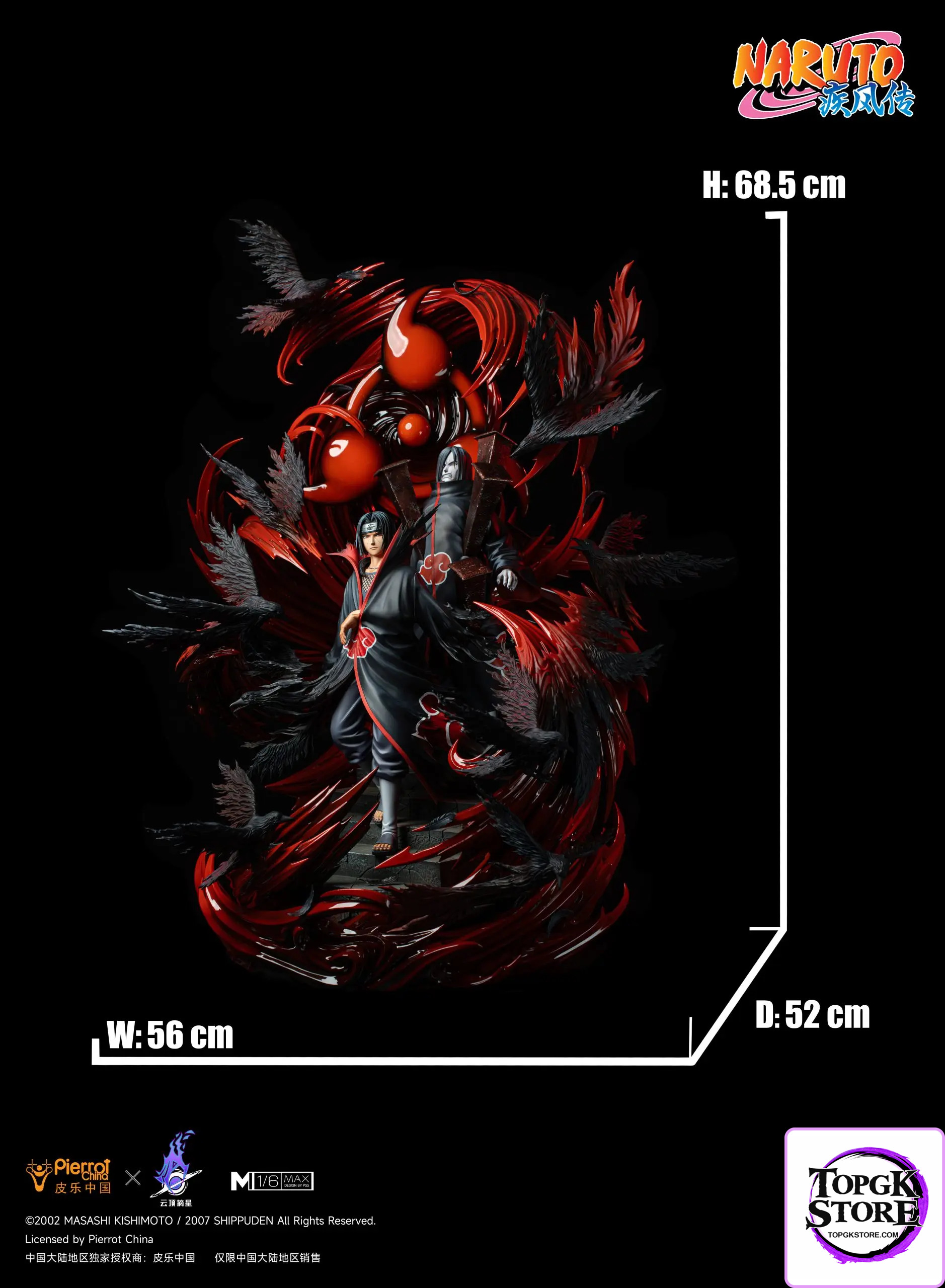 Pickstar Studio – Naruto Officially Licensed Uchiha Itachi & Orochimaru 1/6 Statue (Licensed) - Photo 11 | TopGKSto