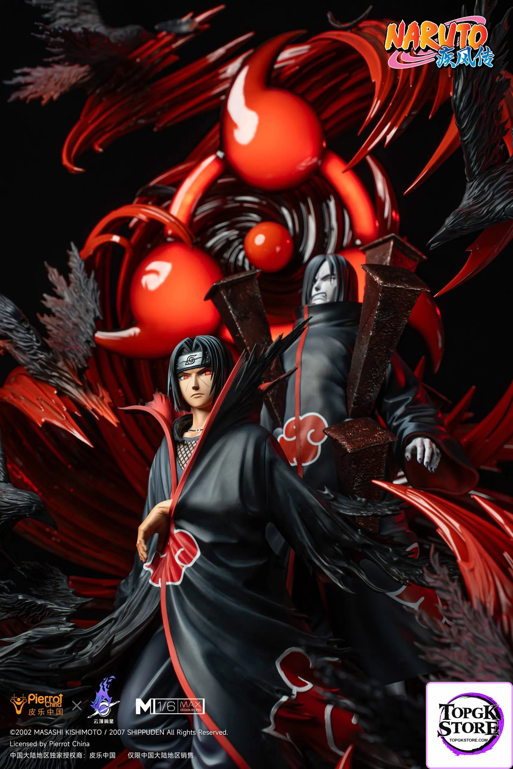 Pickstar Studio – Naruto Officially Licensed Uchiha Itachi & Orochimaru 1/6 Statue (Licensed) - Photo 13 | TopGKSto