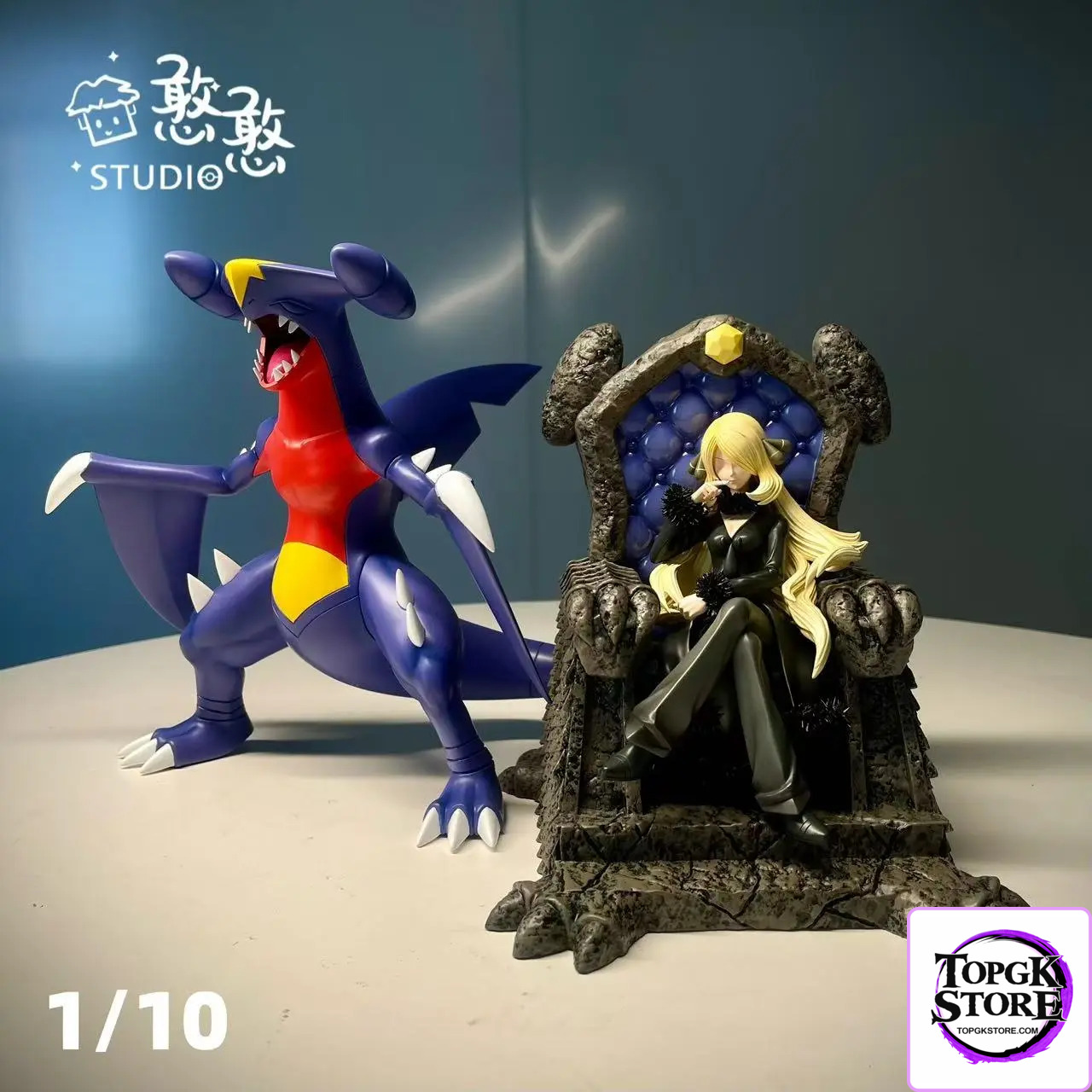 Han Han Studio – Pokémon 1/10 Throne Cynthia & Garchomp - Photo 1 | TopGKStore