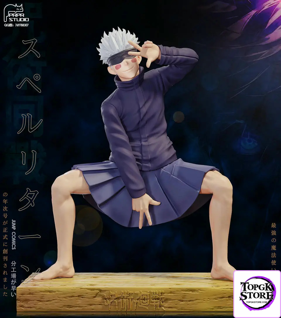 PRPR Studio – Jujutsu Kaisen Funny Series #2 Satoru Gojo in a JK Skirt Iconic Anime Scene - Photo 1 | TopGKStore