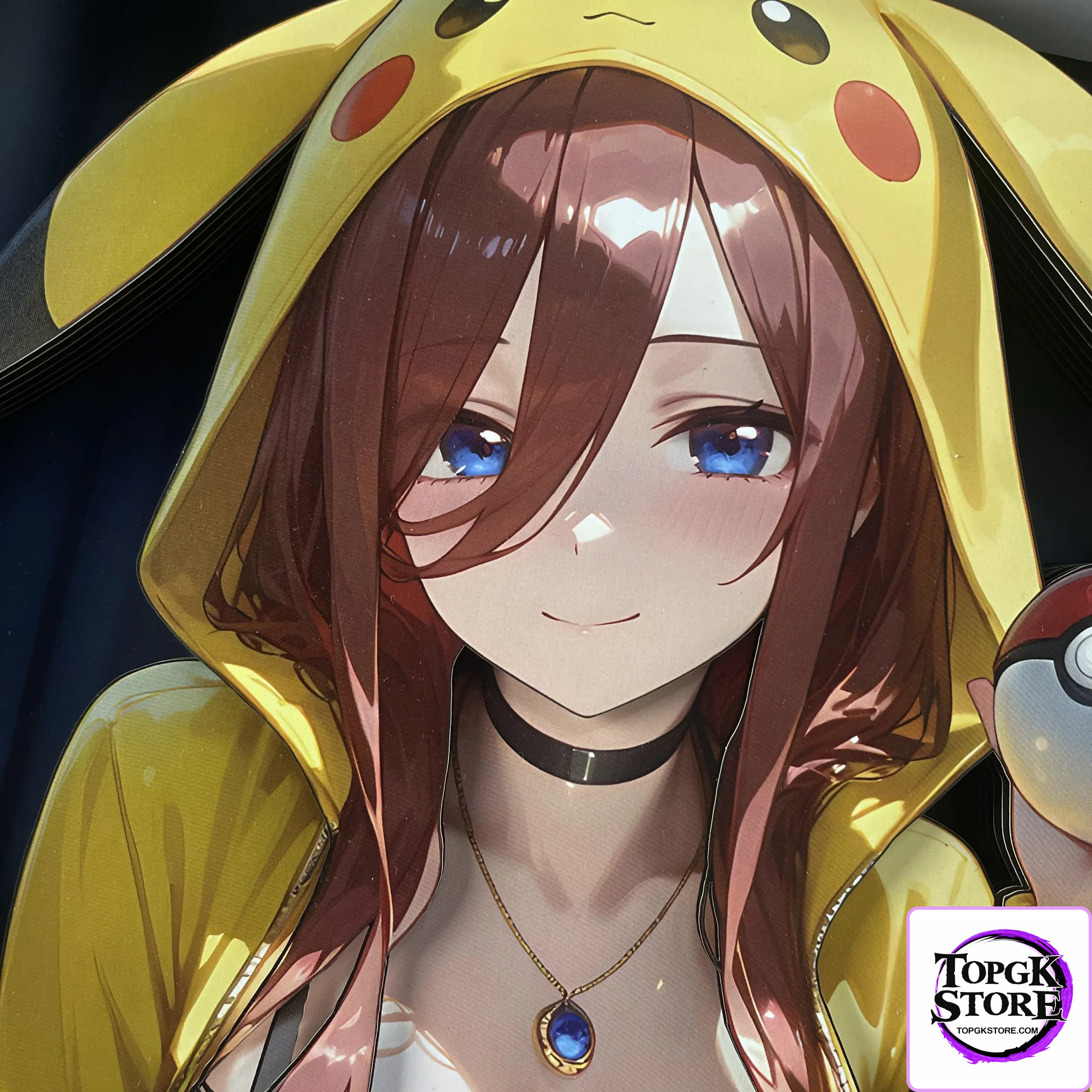 B&W Studio – The Quintessential Quintuplets Pikachu Girls Series Decorative Art #4 Miku Nakano 3D Wall Art - Photo