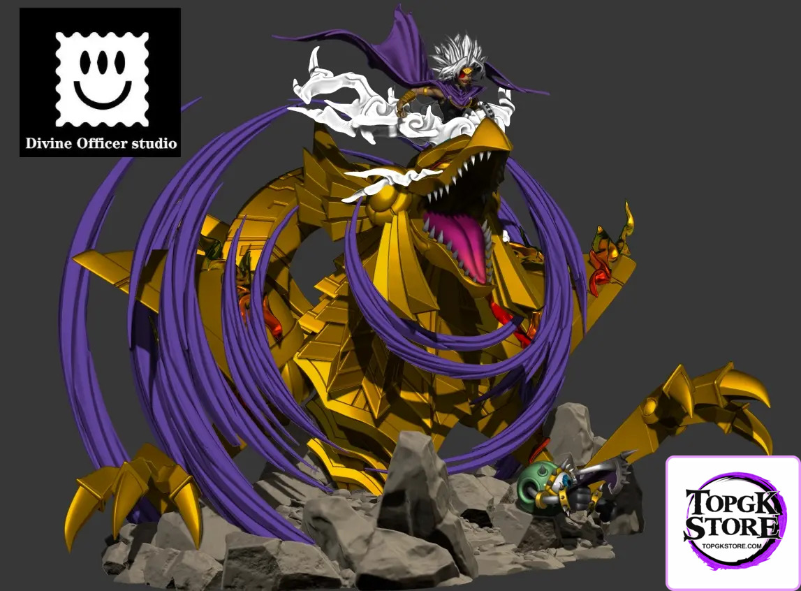Divine Officer Studio – Yu-Gi-Oh The Three Phantom Gods Series #1 Fusion Marik Ishtar & The Winged Dragon of Ra - P