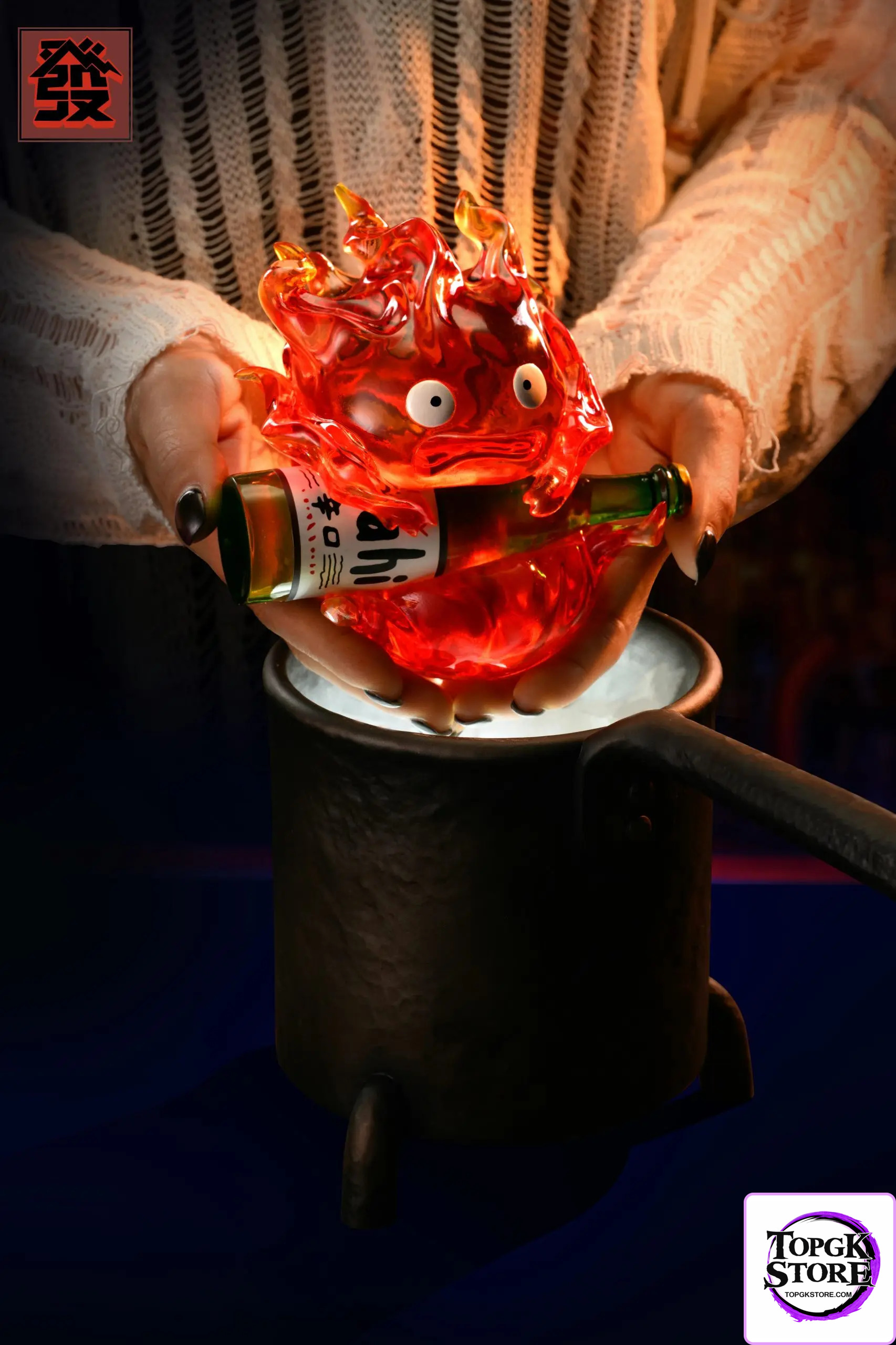 Fa Studio – Howl’s Moving Castle Calcifer Desktop Night Light Statue - Photo 4 | TopGKStore