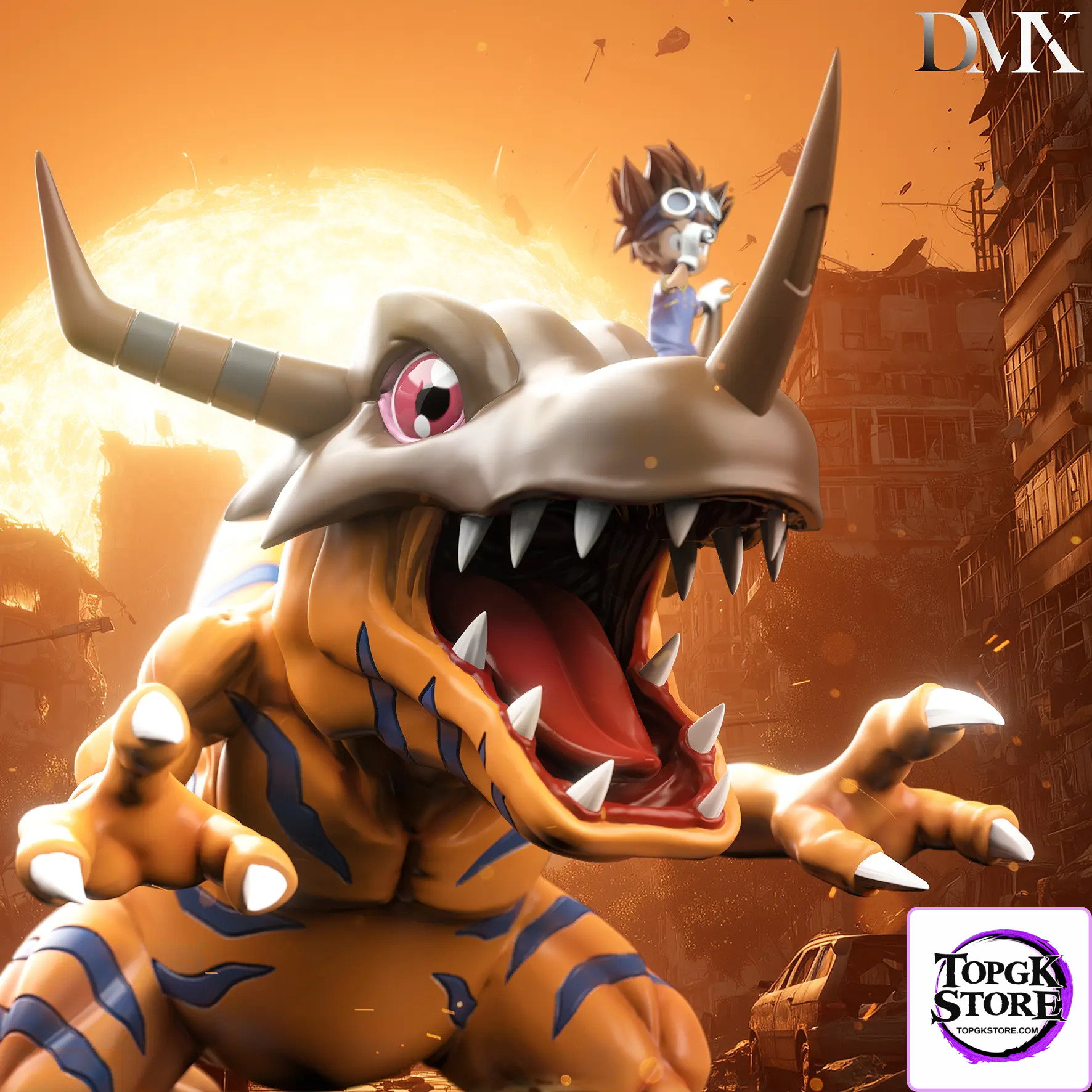 DMX Studio – Digimon Generation 1 Riding Posture Series #4 Greymon & Yagami Taichi - Photo 13 | TopGKStore