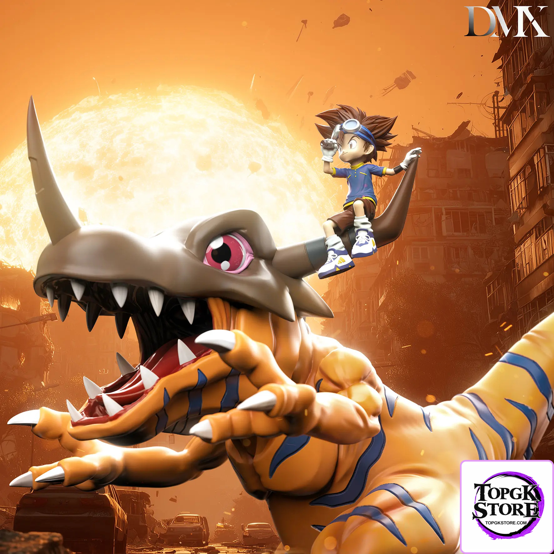 DMX Studio – Digimon Generation 1 Riding Posture Series #4 Greymon & Yagami Taichi - Photo 3 | TopGKStore