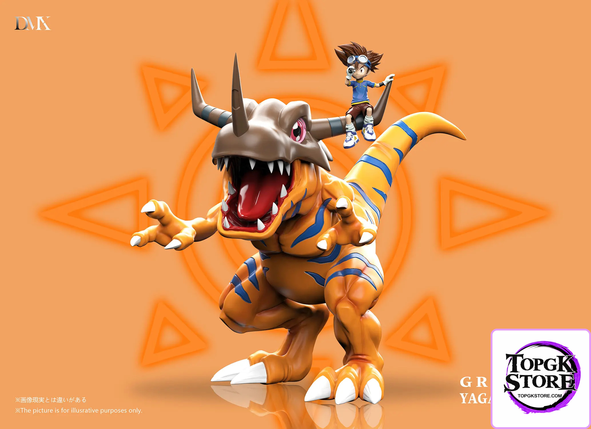 DMX Studio – Digimon Generation 1 Riding Posture Series #4 Greymon & Yagami Taichi - Photo 12 | TopGKStore