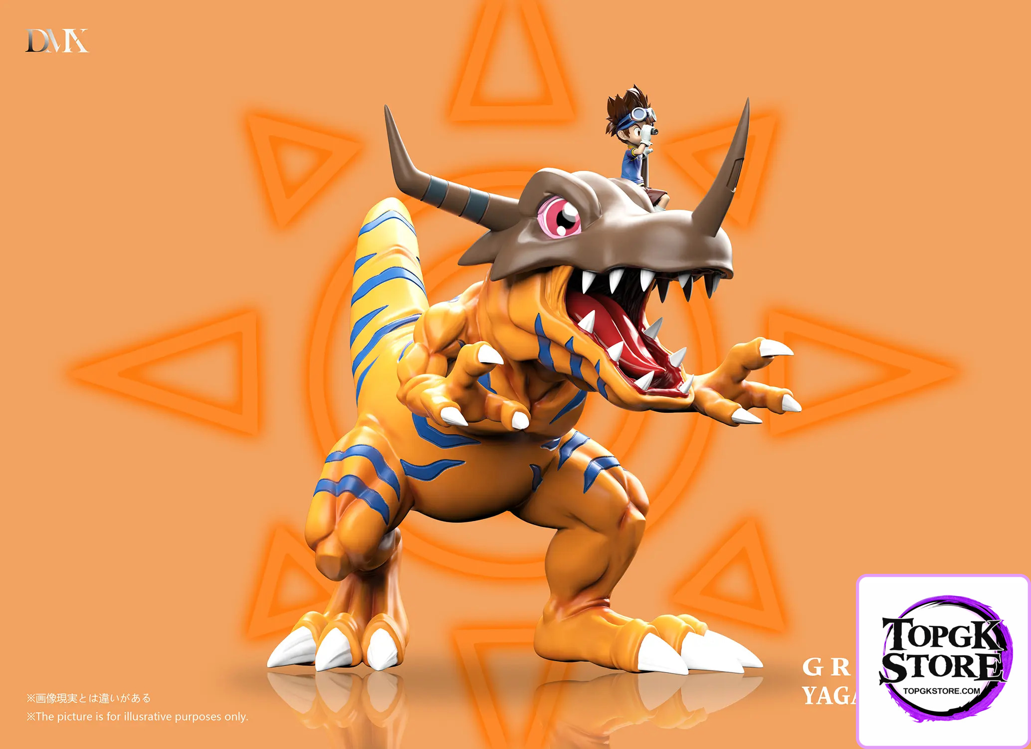 DMX Studio – Digimon Generation 1 Riding Posture Series #4 Greymon & Yagami Taichi - Photo 6 | TopGKStore