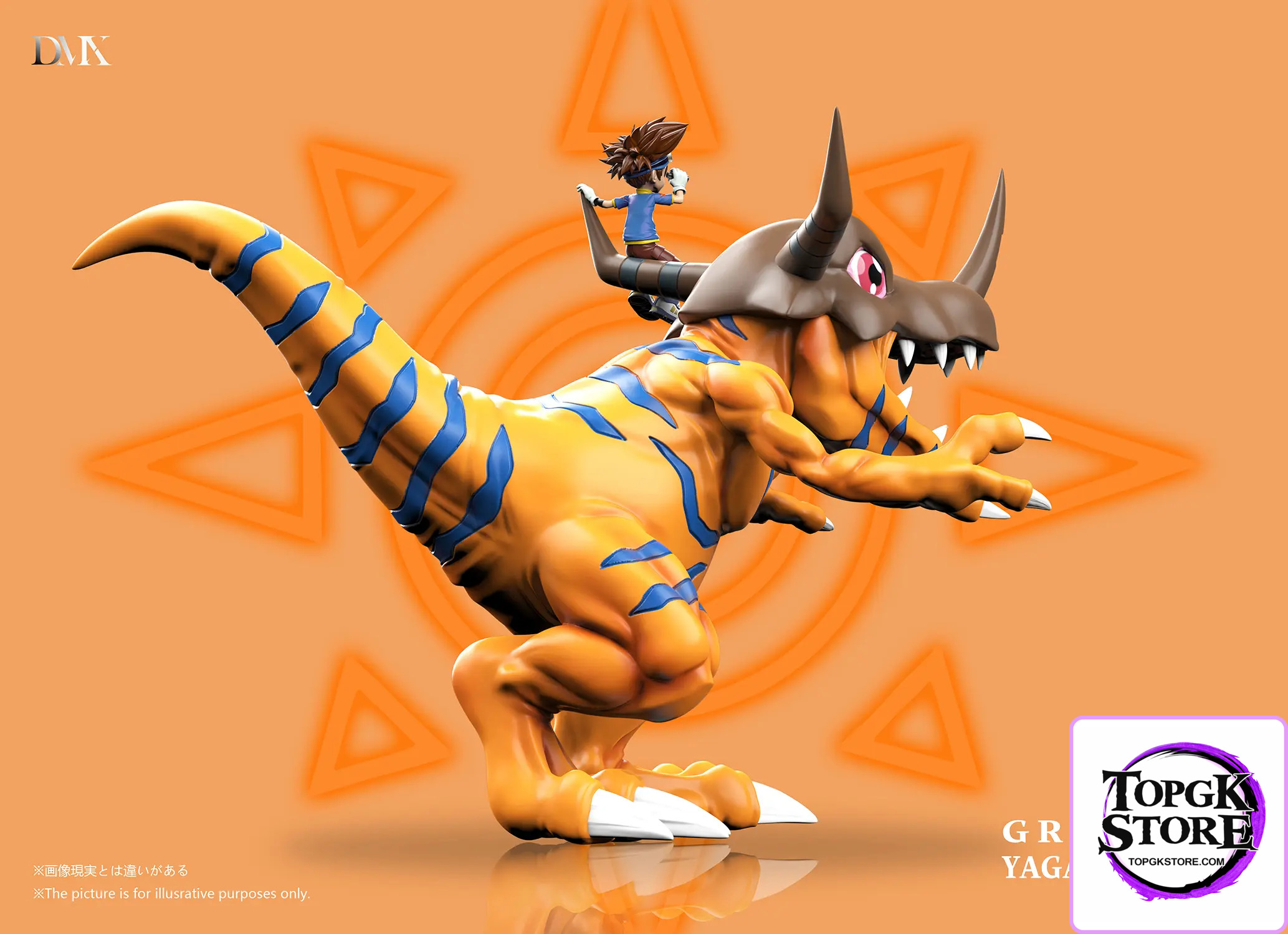 DMX Studio – Digimon Generation 1 Riding Posture Series #4 Greymon & Yagami Taichi - Photo 7 | TopGKStore
