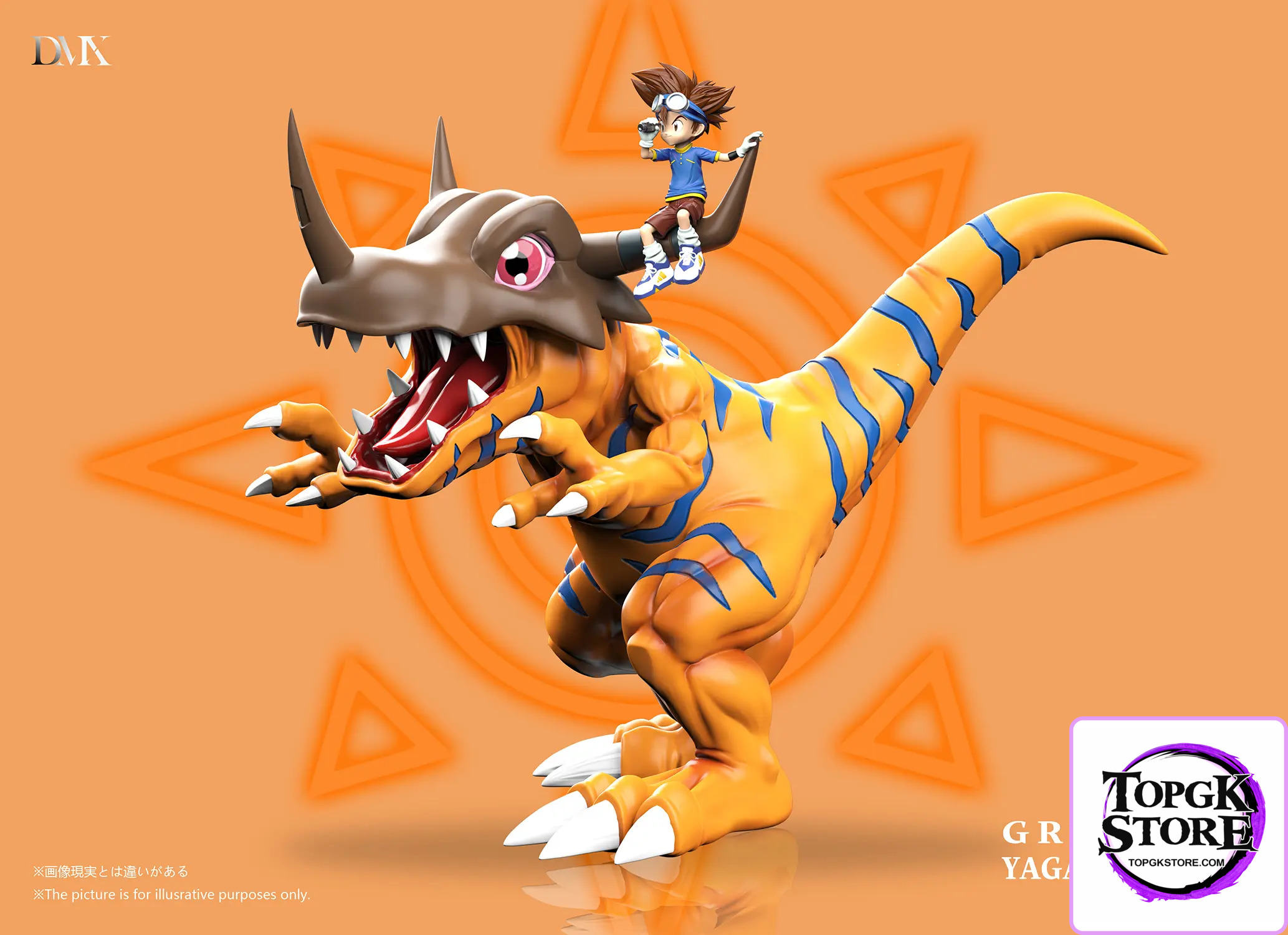 DMX Studio – Digimon Generation 1 Riding Posture Series #4 Greymon & Yagami Taichi - Photo 8 | TopGKStore