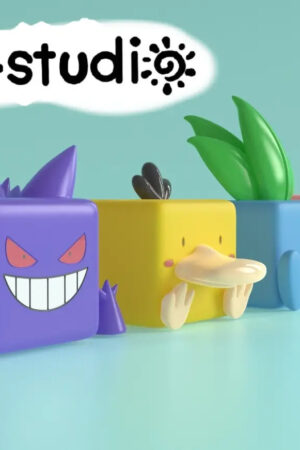 BBD Studio – Pokémon Kubbs #1 Psyduck & Slowpoke & Gengar & Oddish - Photo 2 | TopGKStore