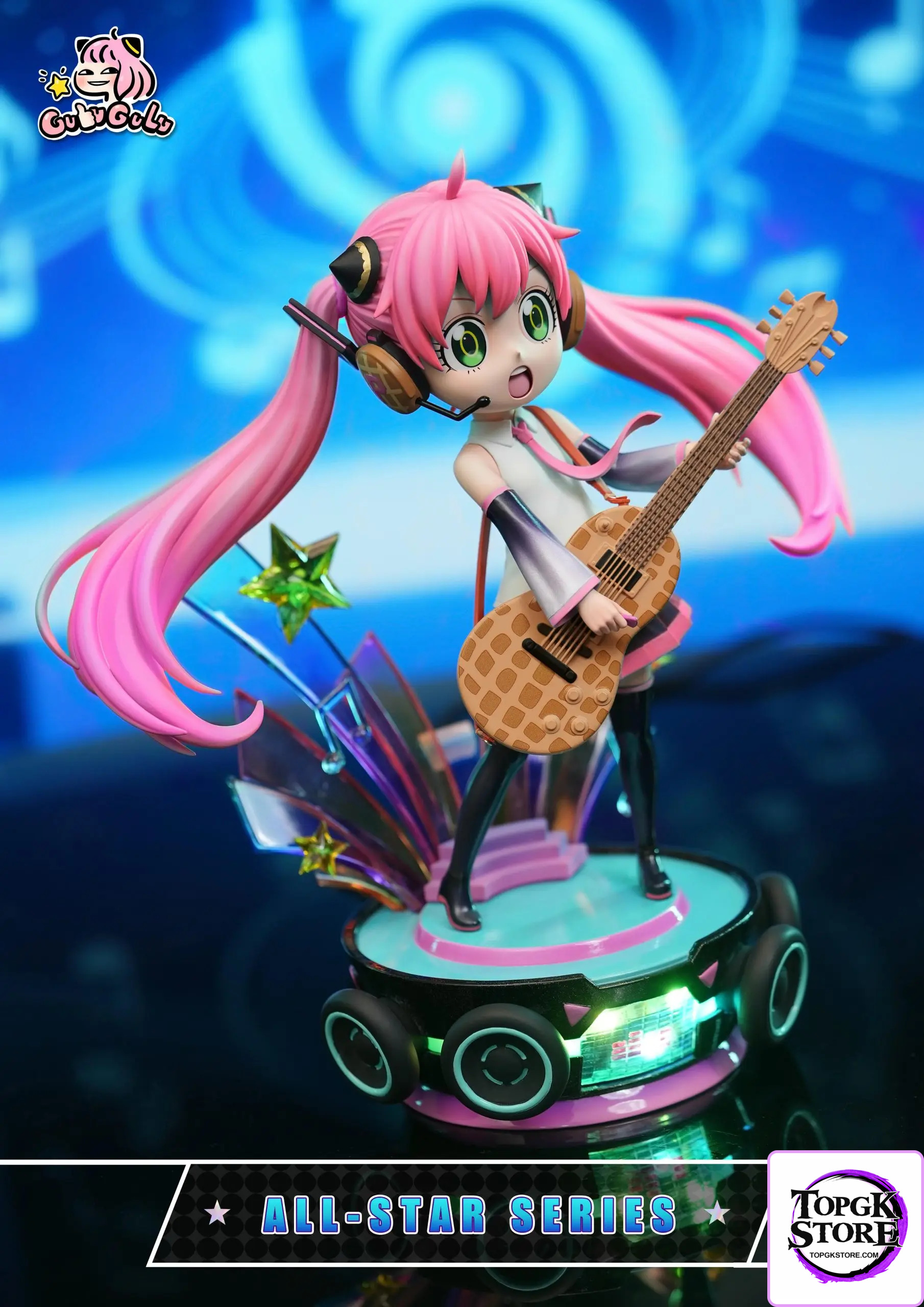 GULUGULU Studio – Spy x Family Anya Forger Cosplaying Hatsune Miku Guitar Girl - Photo 1 | TopGKStore