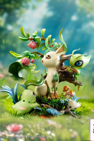 MoonShadow Studio – Pokémon Nature Series Leafeon & Celebi & Chikorita & Shroomish & Cherubi Natural Sc