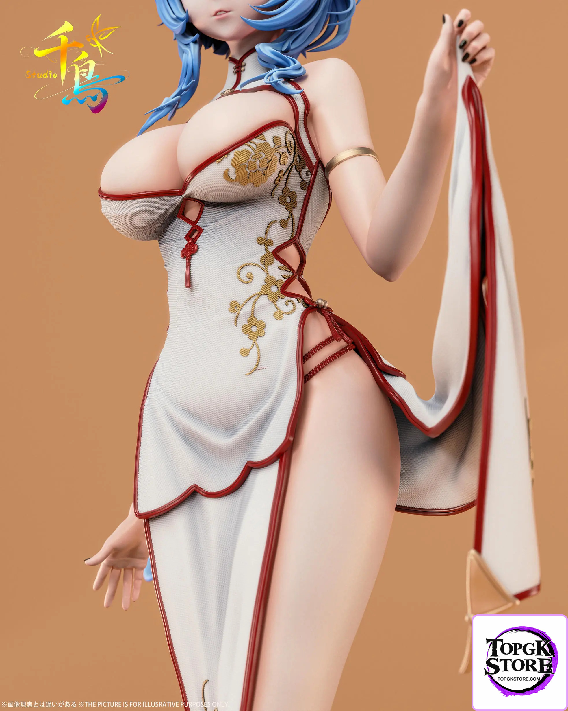 Qian Niao Studio – Genshin Impactin Cheongsam Ganyu - Photo 7 | TopGKStore