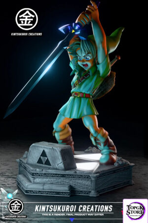 KINTSUKUROI CREATIONS Studio – The Legend of Zelda YOUNG LINK PULLING MASTER SWORD - Photo 1 | TopGKStore