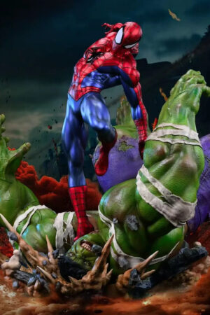 IRON Studio – Marvel MQ065 Spider Man vs Hulk - Photo 1 | TopGKStore