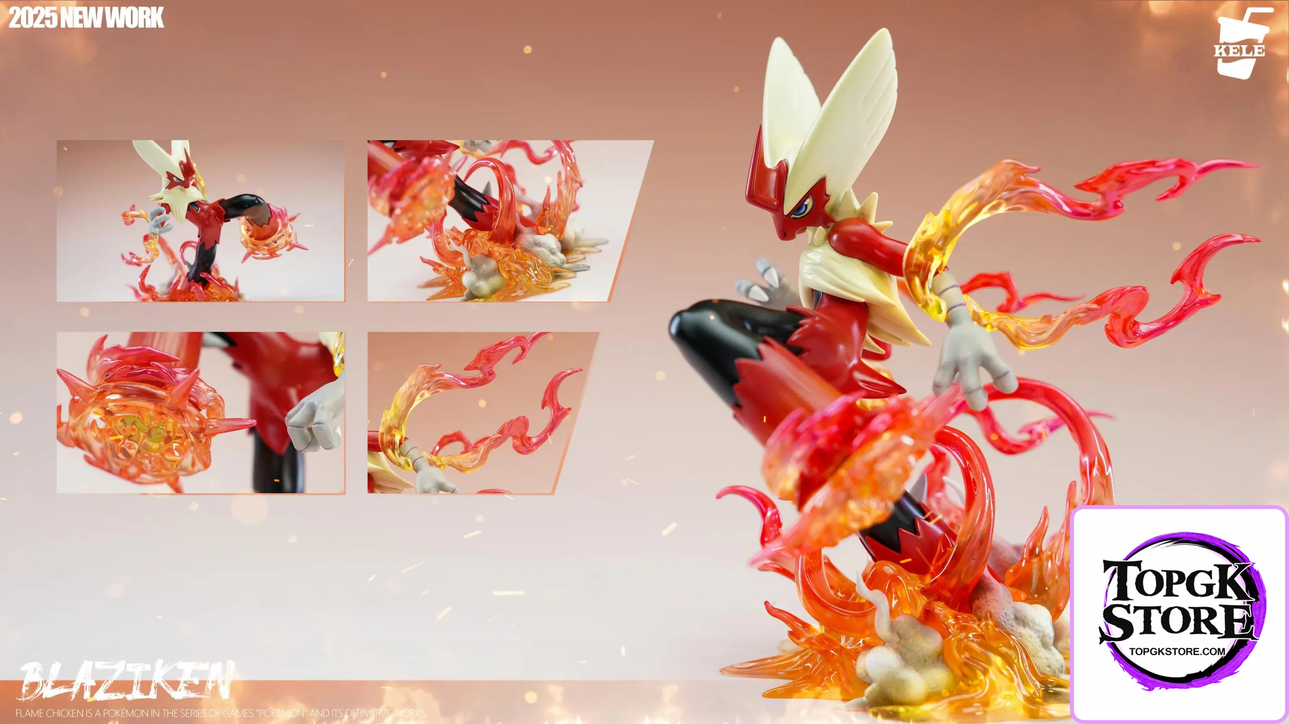 KELE Studio – Pokémon Pokédex 1/20 Series #3 mega Blaziken - Photo 7 | TopGKStore
