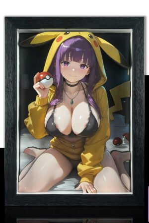 B&W Studio – Frieren: Beyond Journey’s End Pikachu Girls Series Decorative Painting #6 Fern 3D Decorative Pai