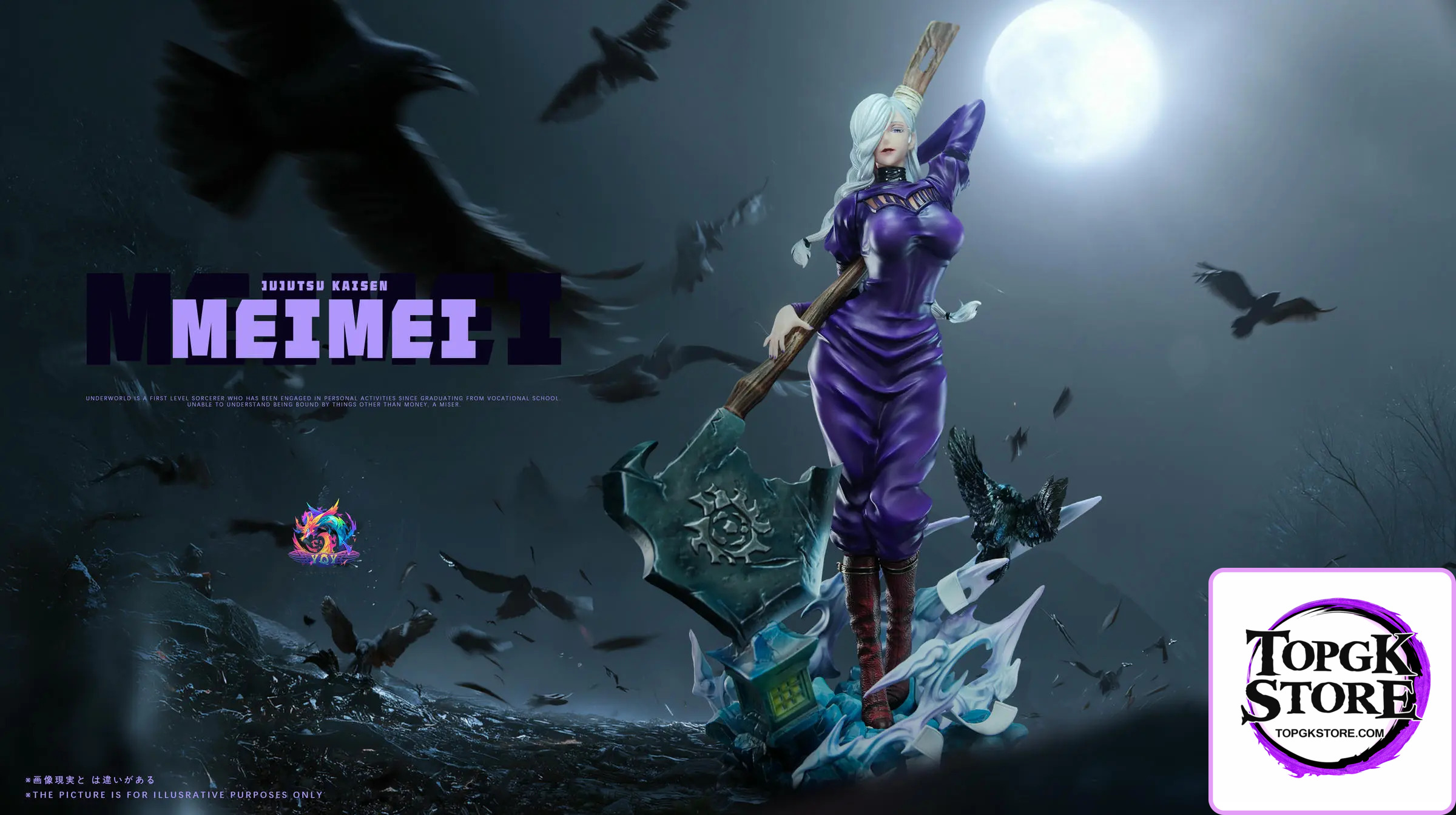 YQY Studio – Jujutsu Kaisen The White-Haired Axe Wielding Woman Mei Mei - Photo 1 | TopGKStore