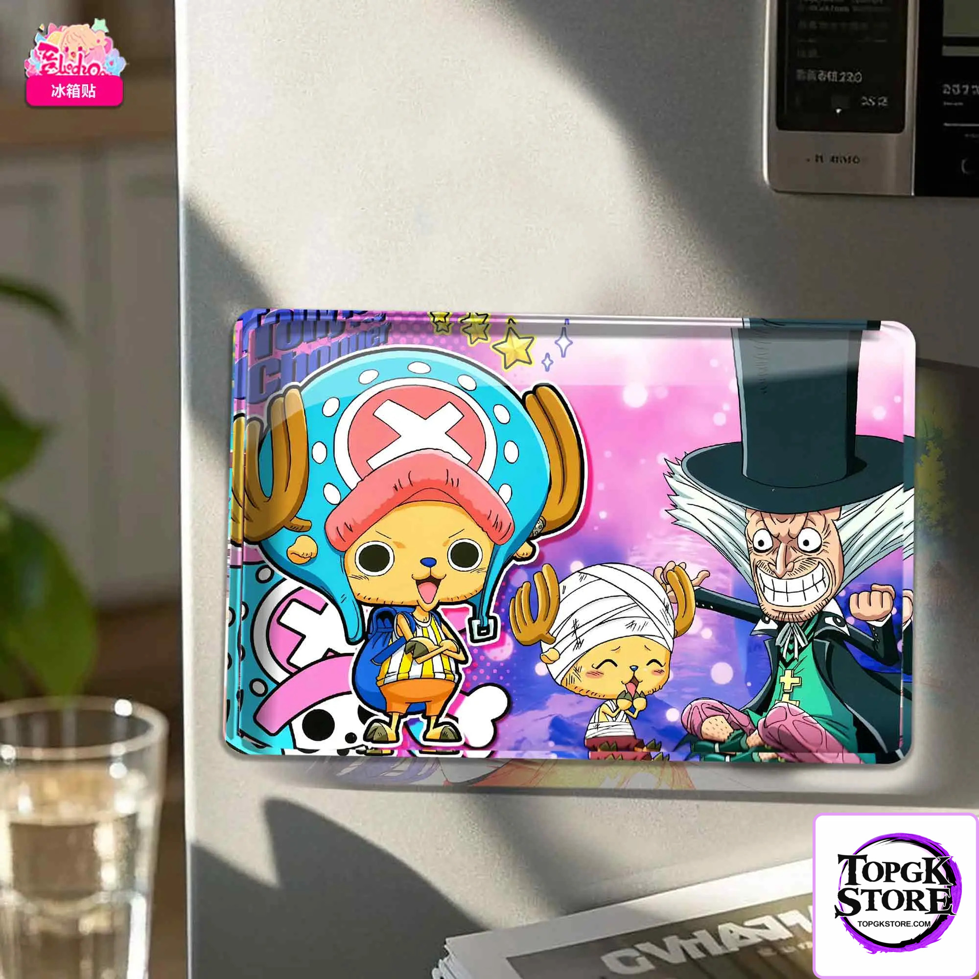 A Miao Hua She Studio – ne Piece Anime Fridge Magnet #22 Luffy & Zoro & Sanji & Chopper - Photo 2 | TopGKSt
