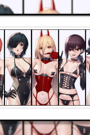 H-TWO Studio – Chainsaw Man Bondage Girl Group Makima & Power & Reze & Kobeni & Himeno Animation Decora