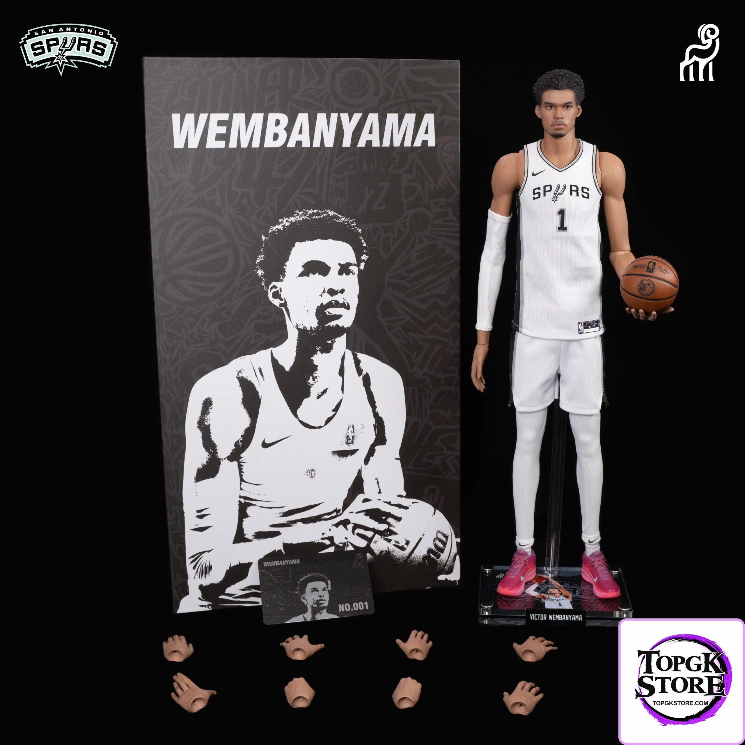 Goat Toys Studio – NBA 1/6 San Antonio Spurs Victor Wembanyama Calm Set - Photo 2 | TopGKStore