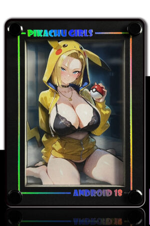 B&W Studio – Dragon Ball Pikachu Girls Series Desktop Decorative Card Tiles #7 Android 18 - Photo 1 | TopGKStore