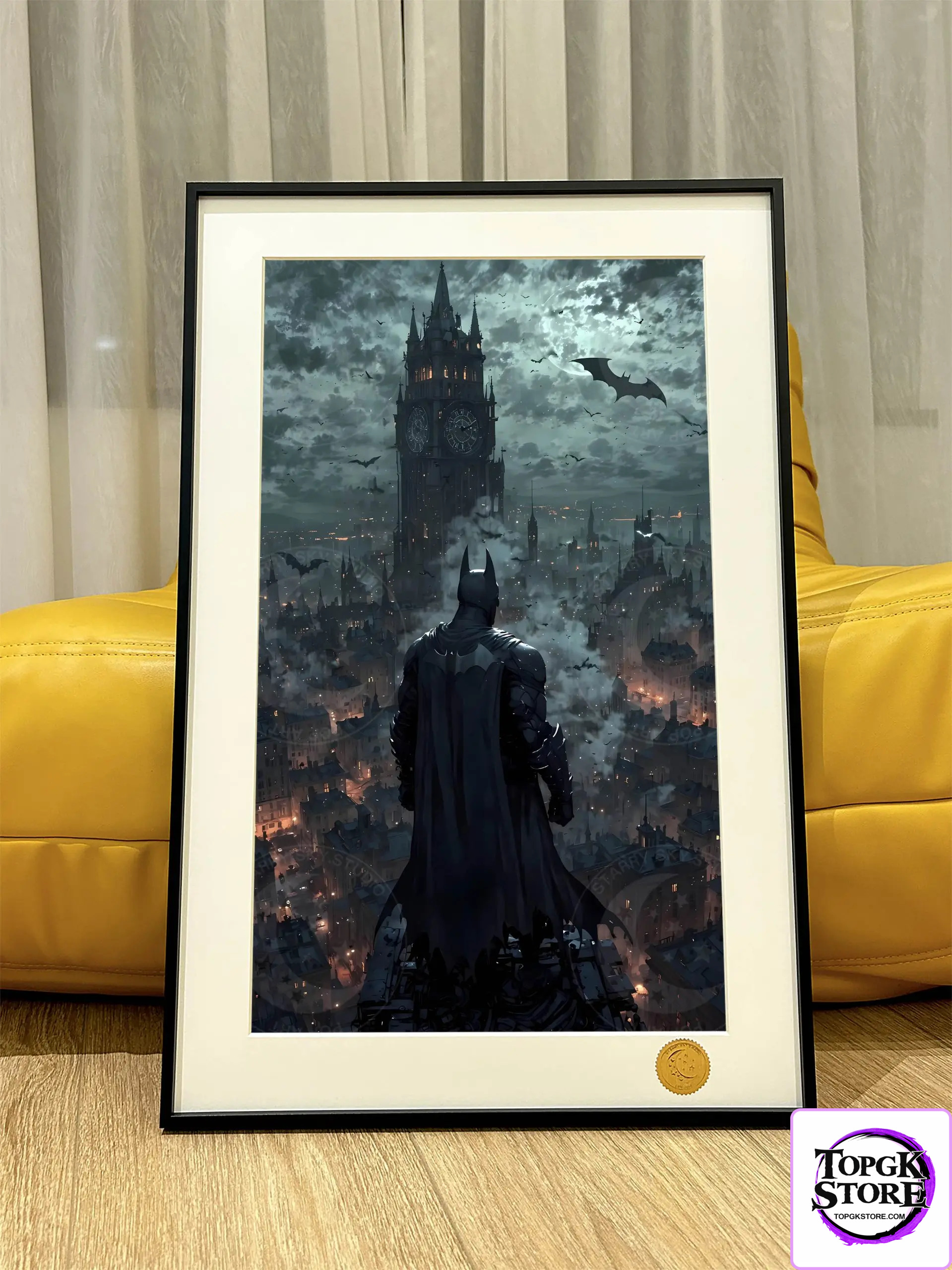 Xing Kong Studio – DC The Dark Knight Batman Gotham City Wall Art Print - Photo 2 | TopGKStore