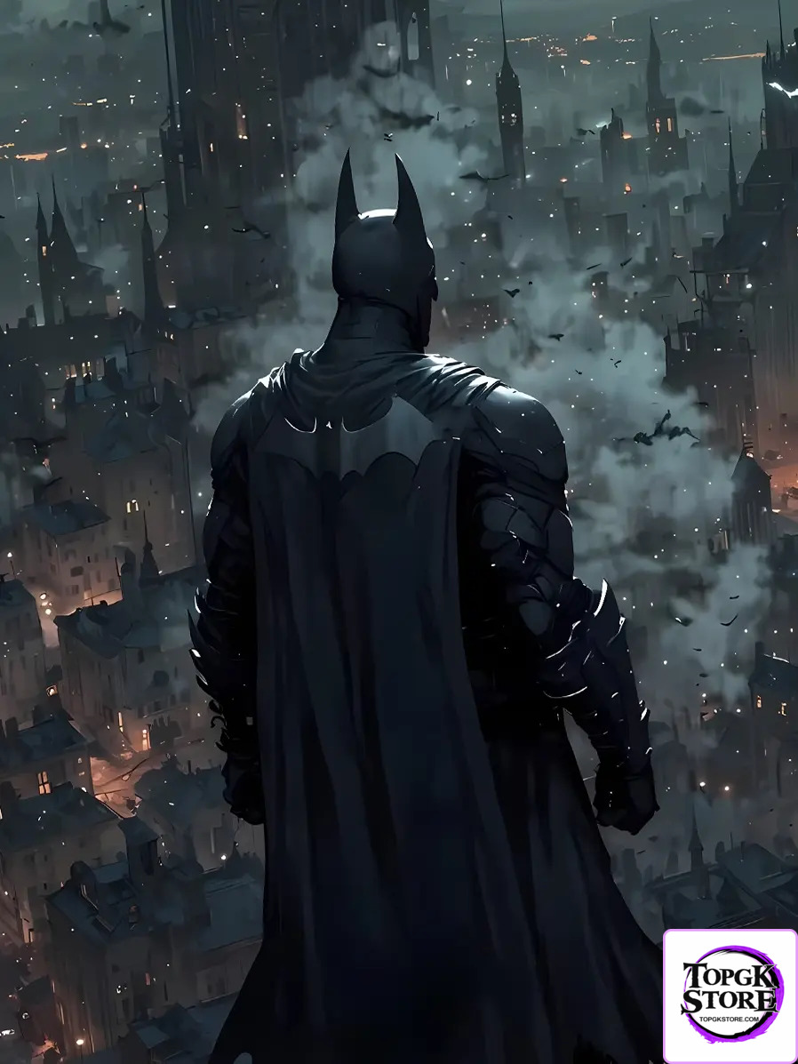 Xing Kong Studio – DC The Dark Knight Batman Gotham City Wall Art Print - Photo 4 | TopGKStore